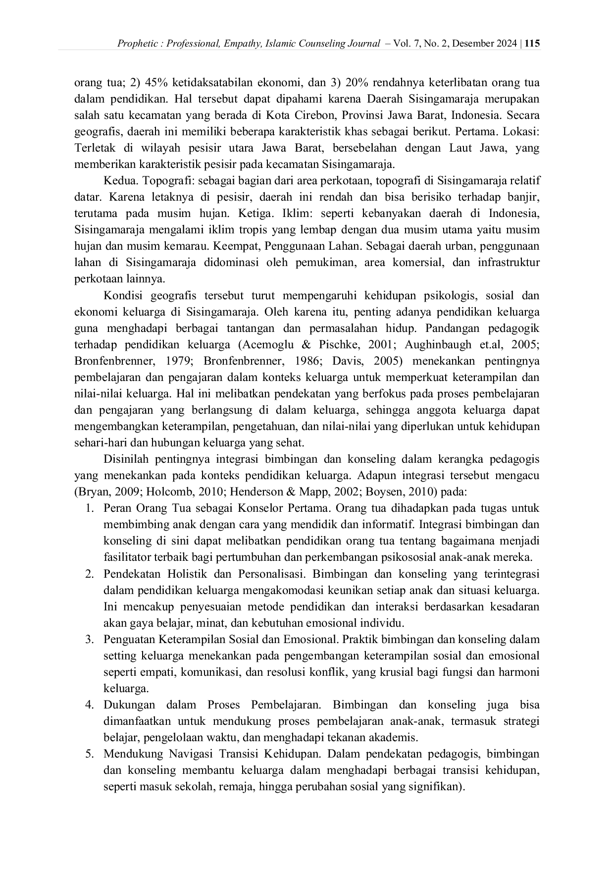 JURIS Optimalisasi Pendidikan Keluarga Integrasi Bimbingan Dan Konseling Dalam Kerangka Pedagogis