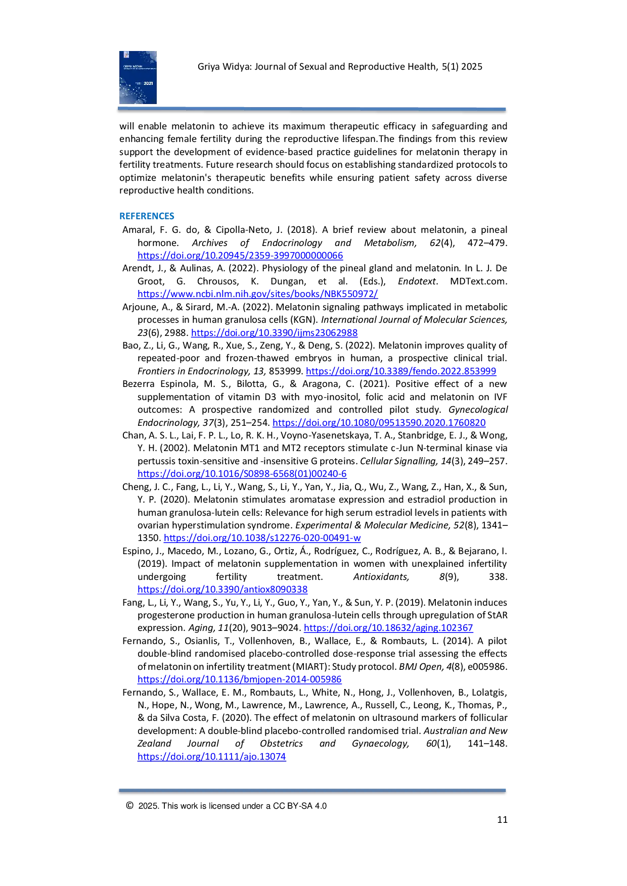 JURIS Melatonin s Role in Female Fertility Molecular Insights and Therapeutic Implications