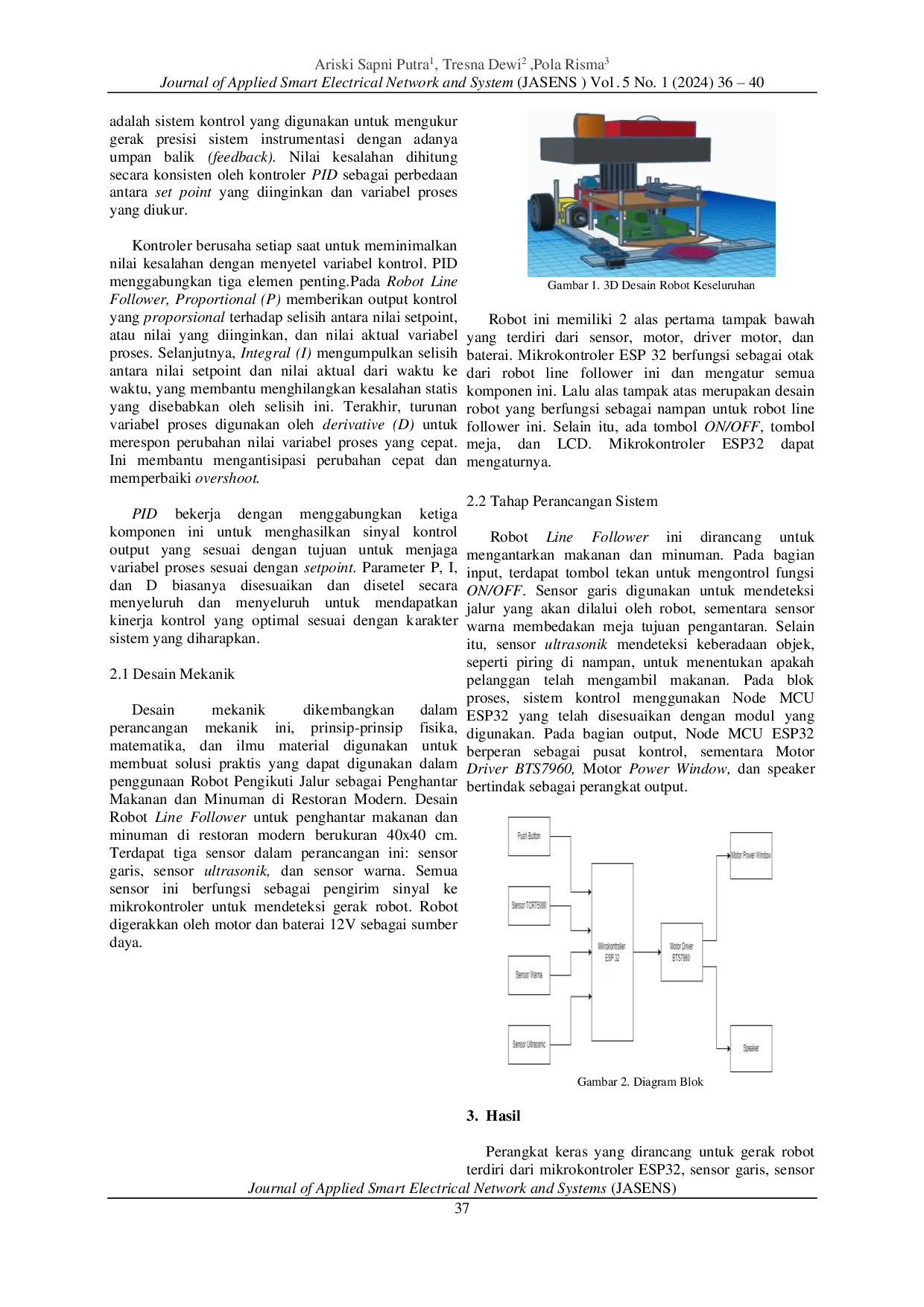 JURIS The Implementasi Robot Line Follower Sebagai Peghntar Makanan Minuman Di Restoran Modern Pendahuluan Metologi Penelitian Hasil Kesimpulan Daftar rujukan