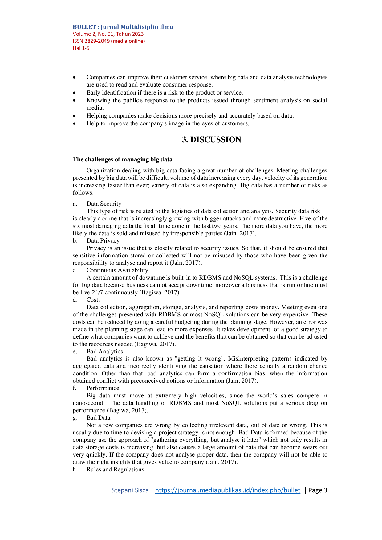 JURIS Big Data Concepts Opportunities Challenges and Paradoxes