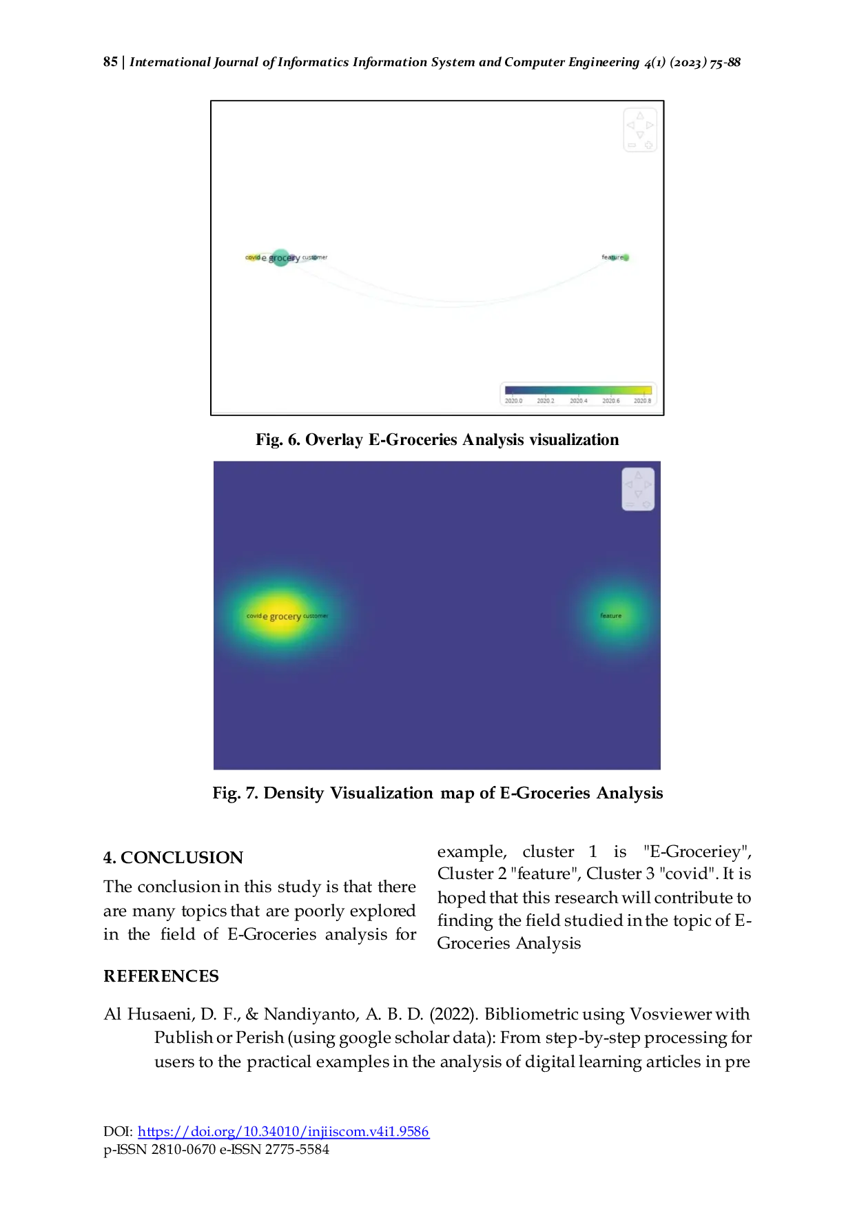 JURIS A Computational Bibliometric Analysis of E Groceries Analysis Using VOSviewer
