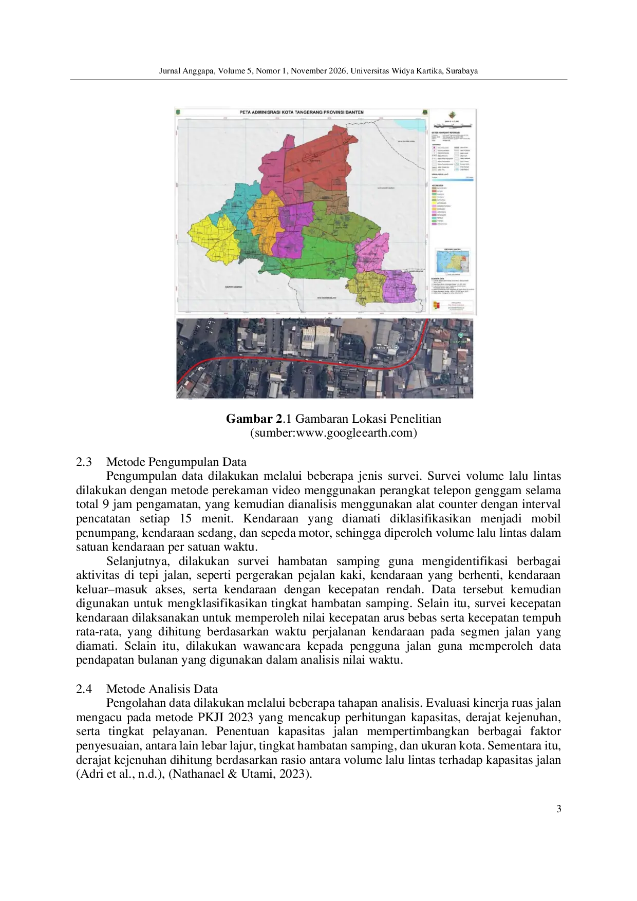 JURIS Analisis Biaya Kemacetan Kendaraan Pribadi pada Ruas Jalan Raden Saleh Kota Tangerang Melalui Pendekatan Nilai Waktu dan Biaya Operasional Kendaraan