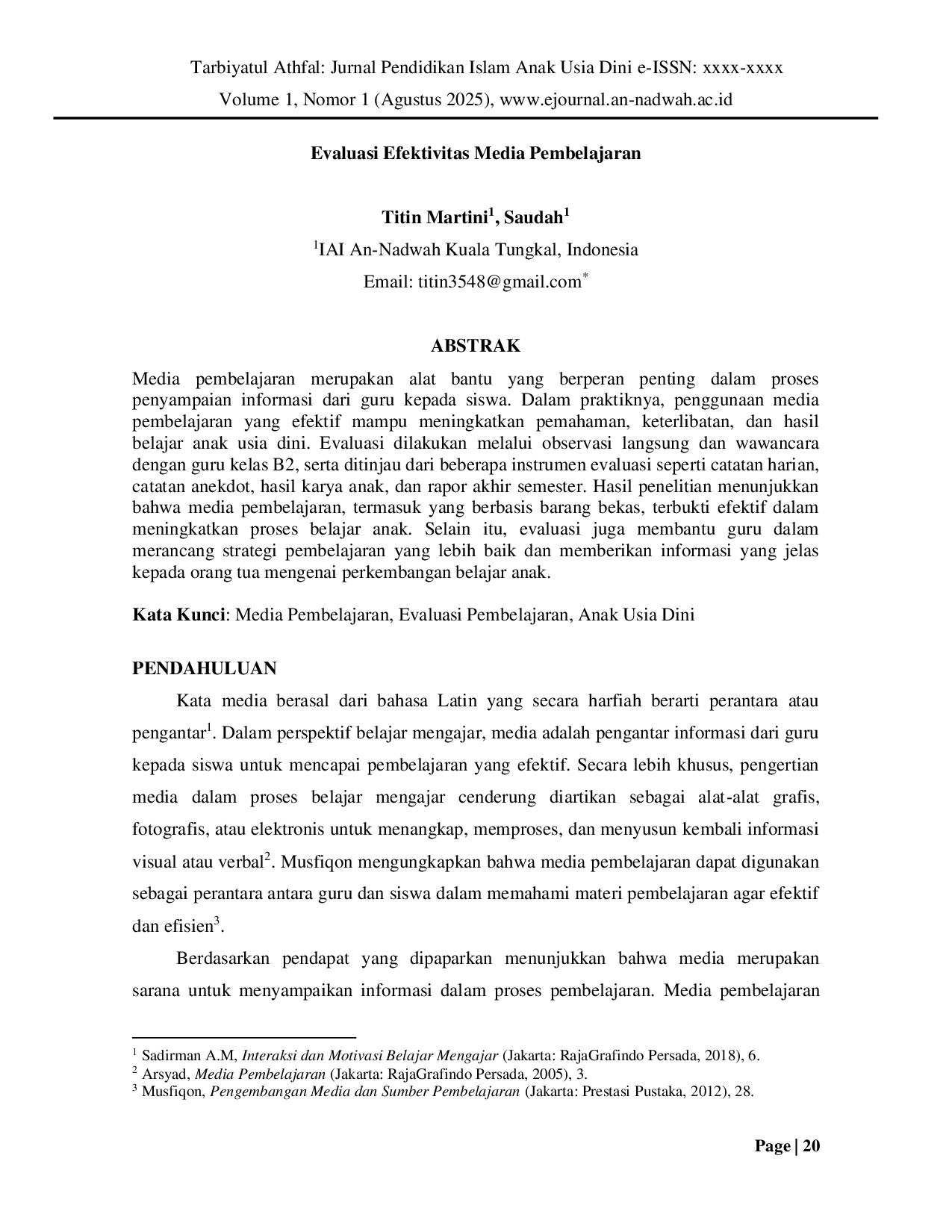 JURIS Evaluasi Efektivitas Media Pembelajaran