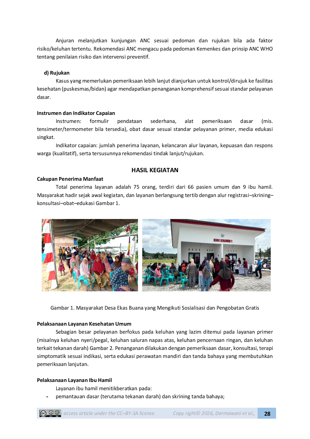 JURIS Pemeriksaan Dan Pengobatan Kesehatan Umum Dan Ibu Hamil Di Desa Ekas Buana Kabupaten Lombok Timur