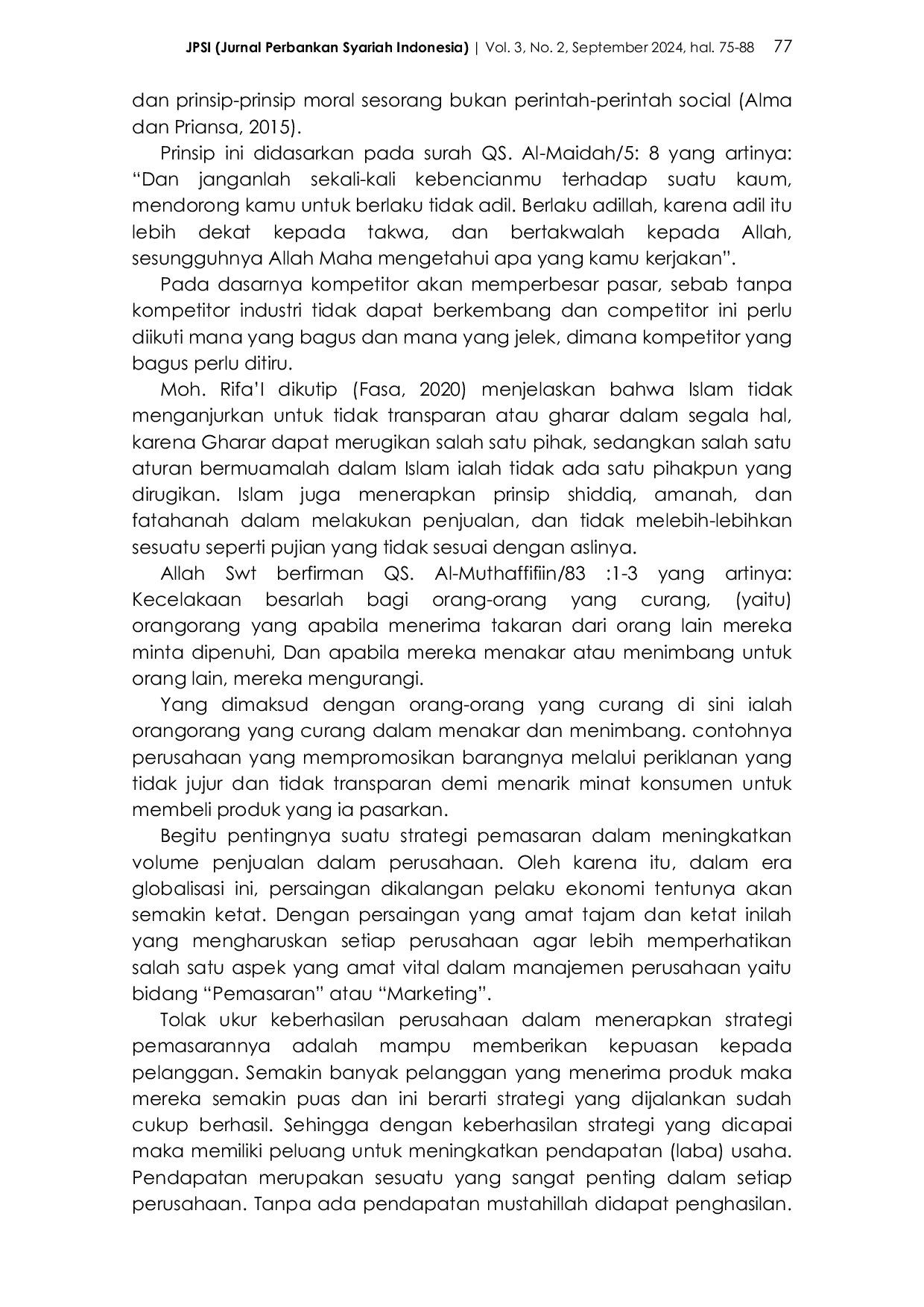 JURIS Analisis Strategi Pemasaran Industri Keripik Ditinjau Dari Etika Bisnis Islam