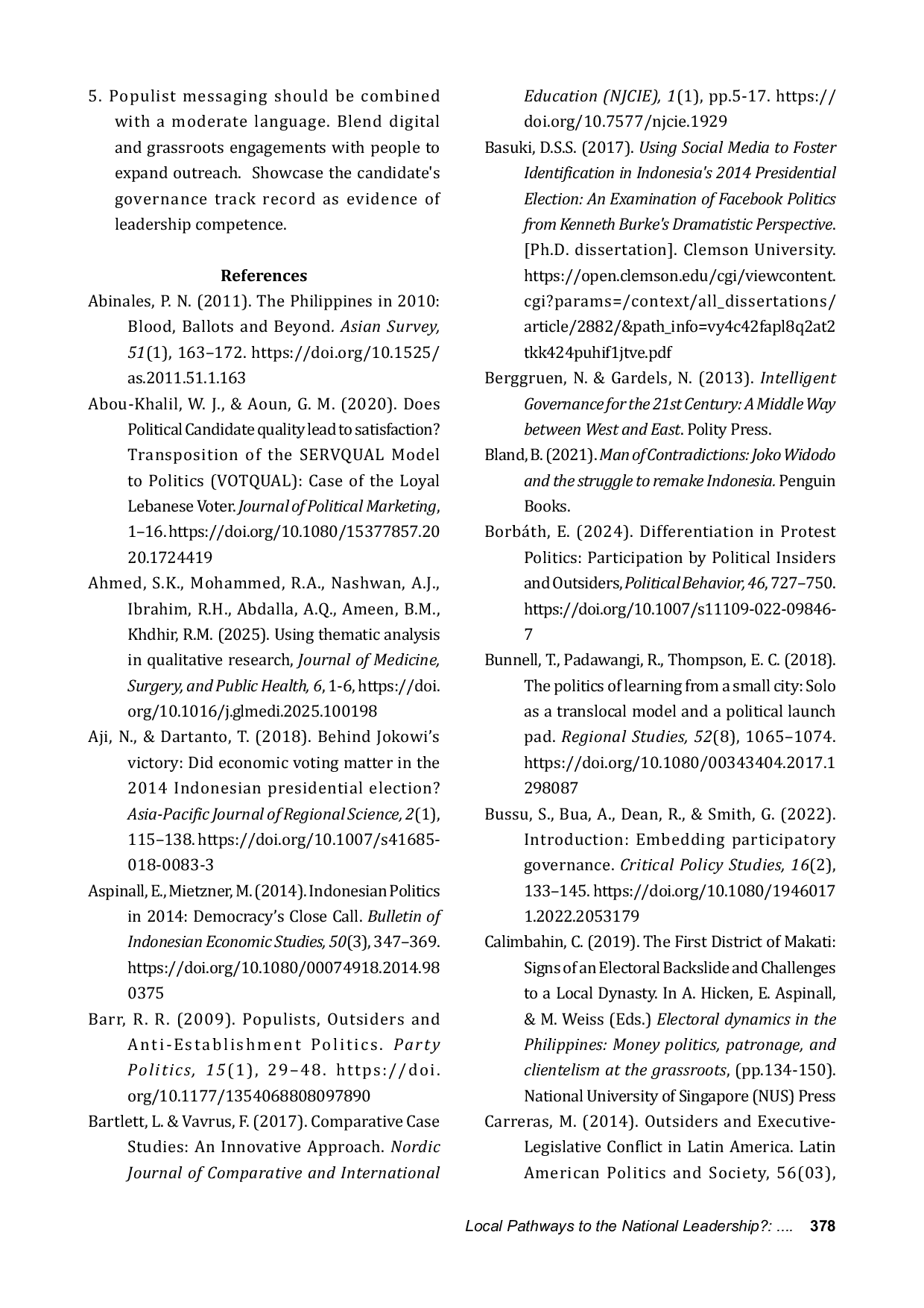 JURIS Local Pathways to the National Leadership International Perspectives on Southeast Asia s Presidential Democracies