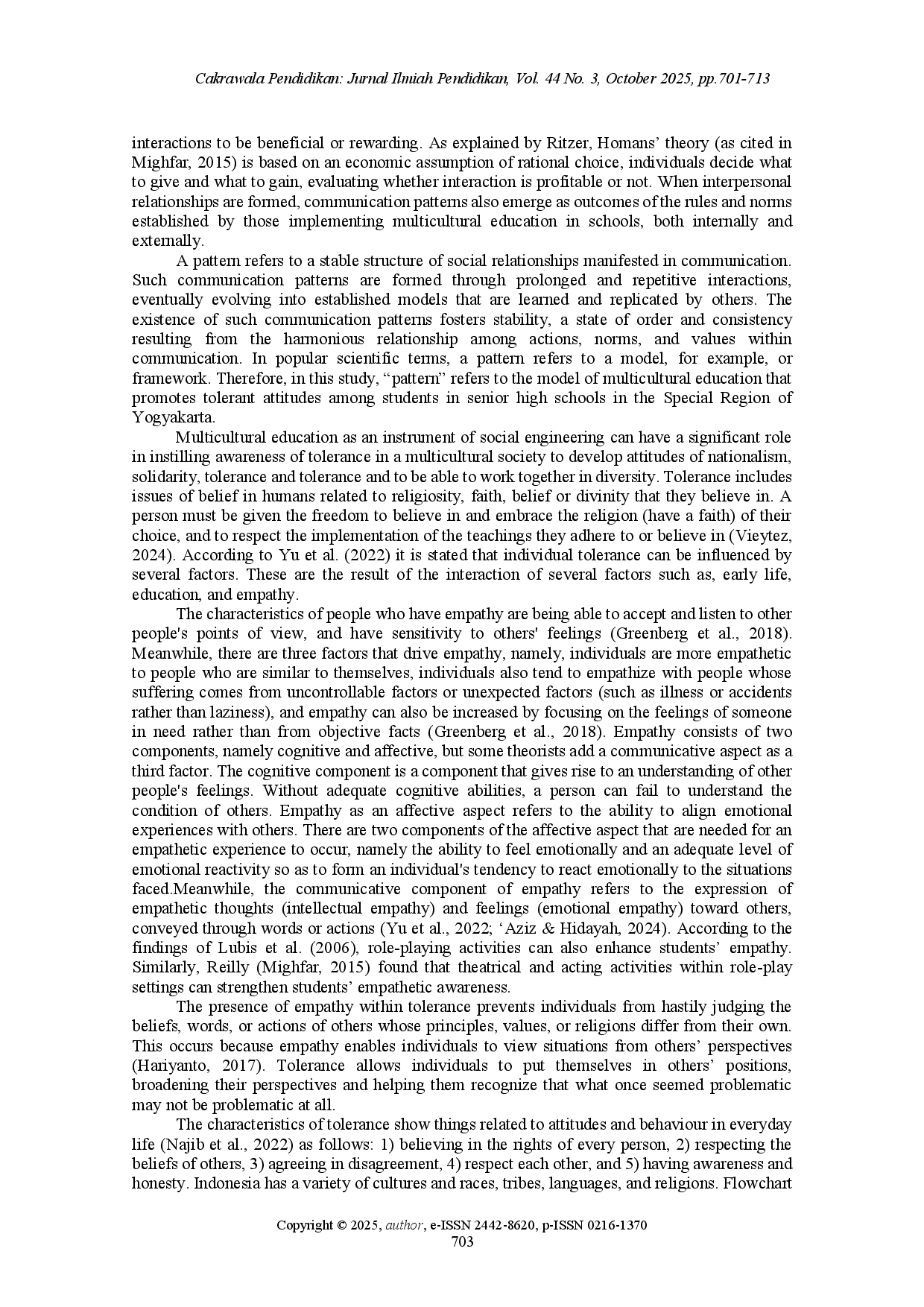 juris Multicultural education patterns in promoting tolerance among high school students