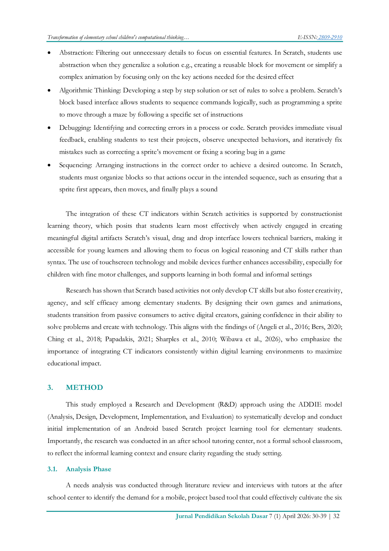 JURIS Design and Exploratory Implementation of a Mobile Scratch Based Learning Tool to Foster Computational Thinking in Elementary Students