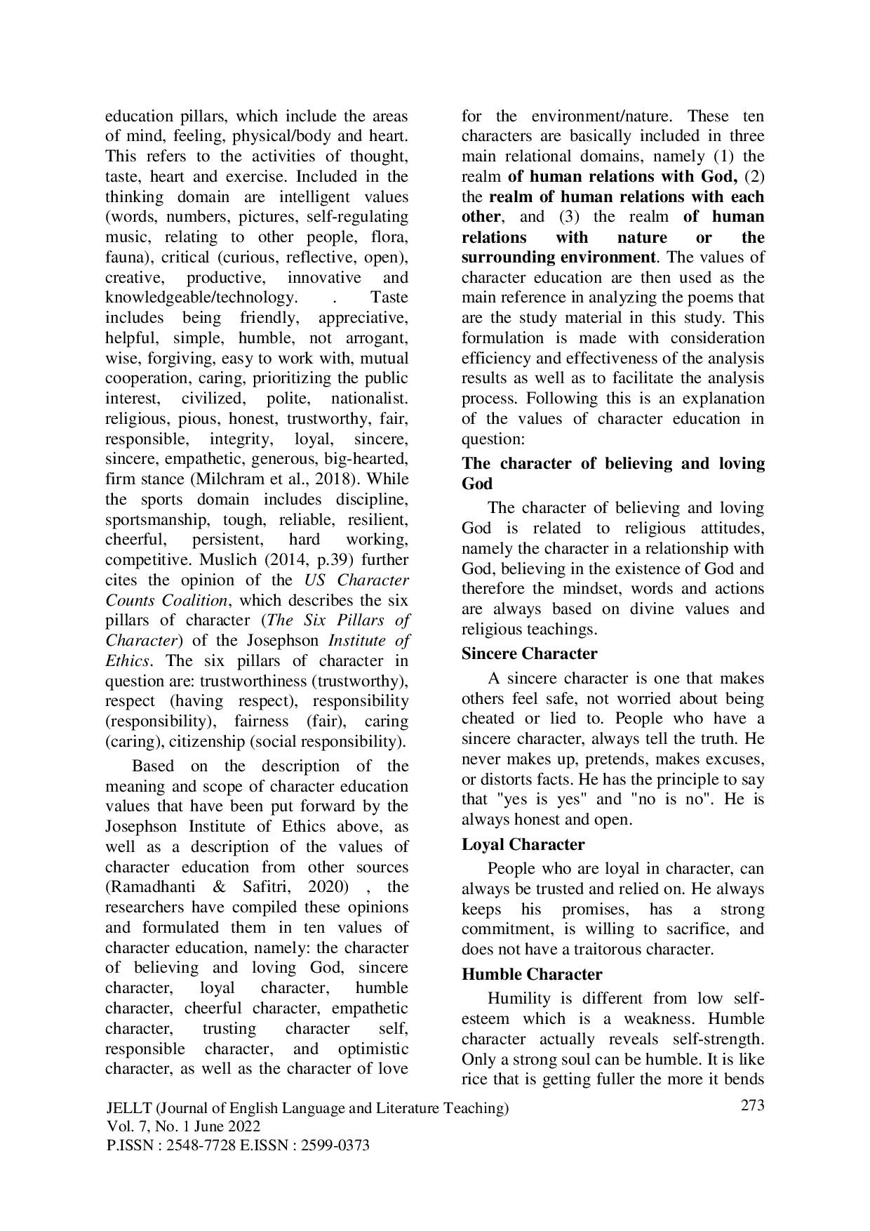 JURIS Exploration Of Character Education Values In Es Ist Alles Eitel Poetry By Andreas Gryphius