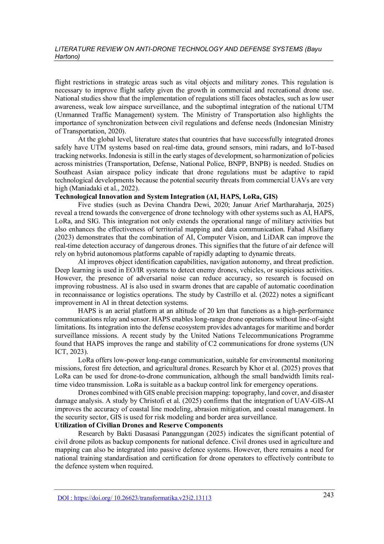 JURIS Literature Review on Anti Drone Technology and Defense Systems