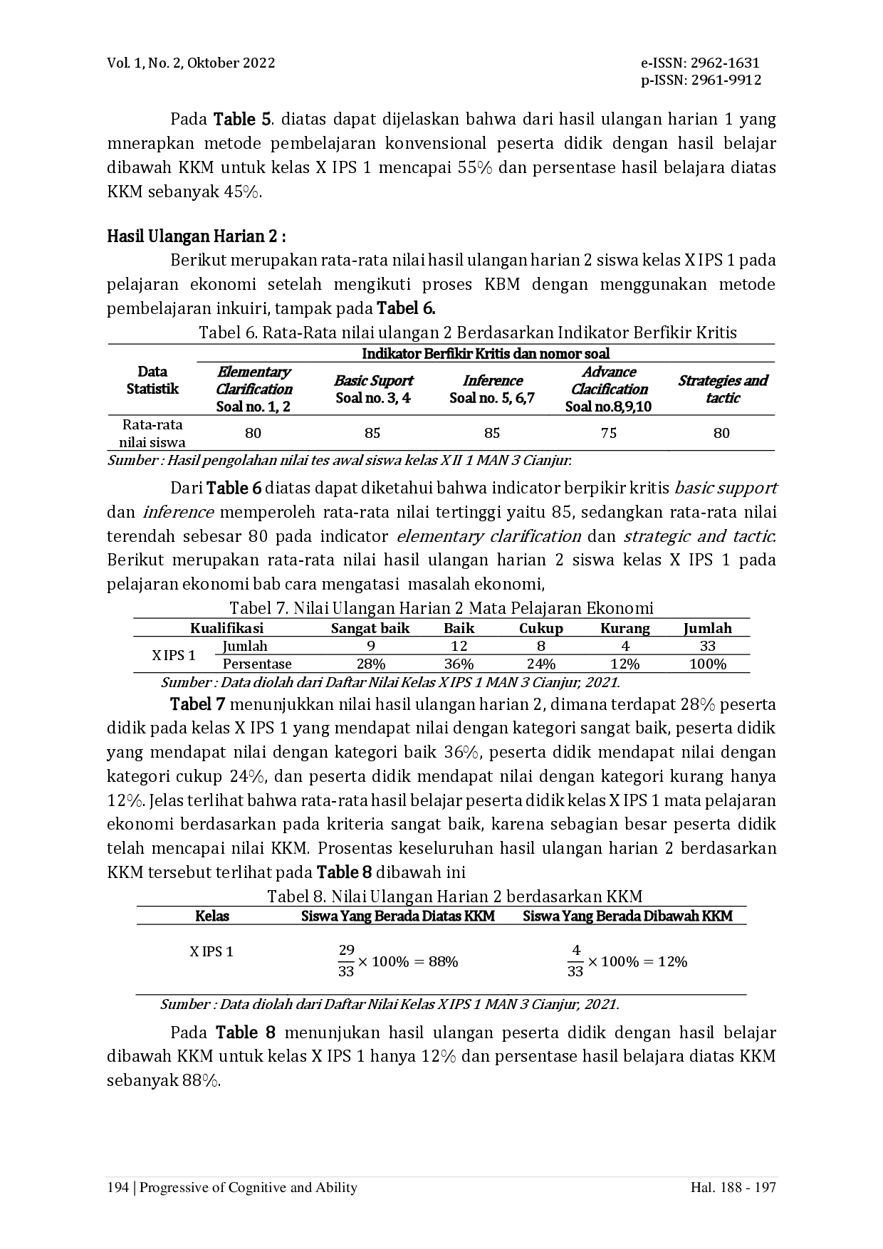 juris Penelitian Tindakan Kelas Pengaruh Metode Pembelajaran Inkuiri Terhadap Keterampilan Berpikir Kritis Siswa