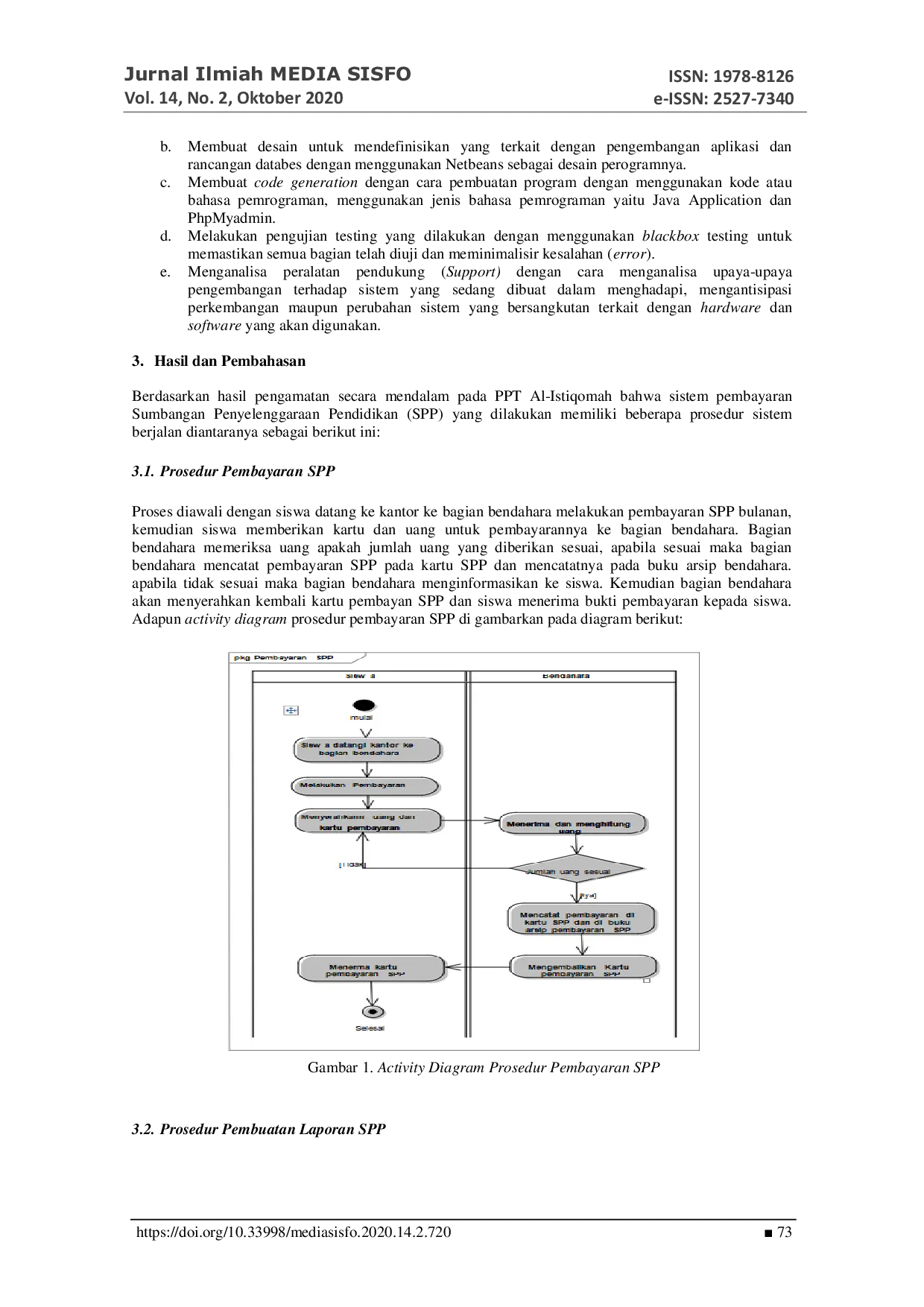 JURIS Perancangan Aplikasi Pembayaran Sumbangan Pembinaan Pendidikan Pada Pondok Pesantren Terpadu Al Istiqomah