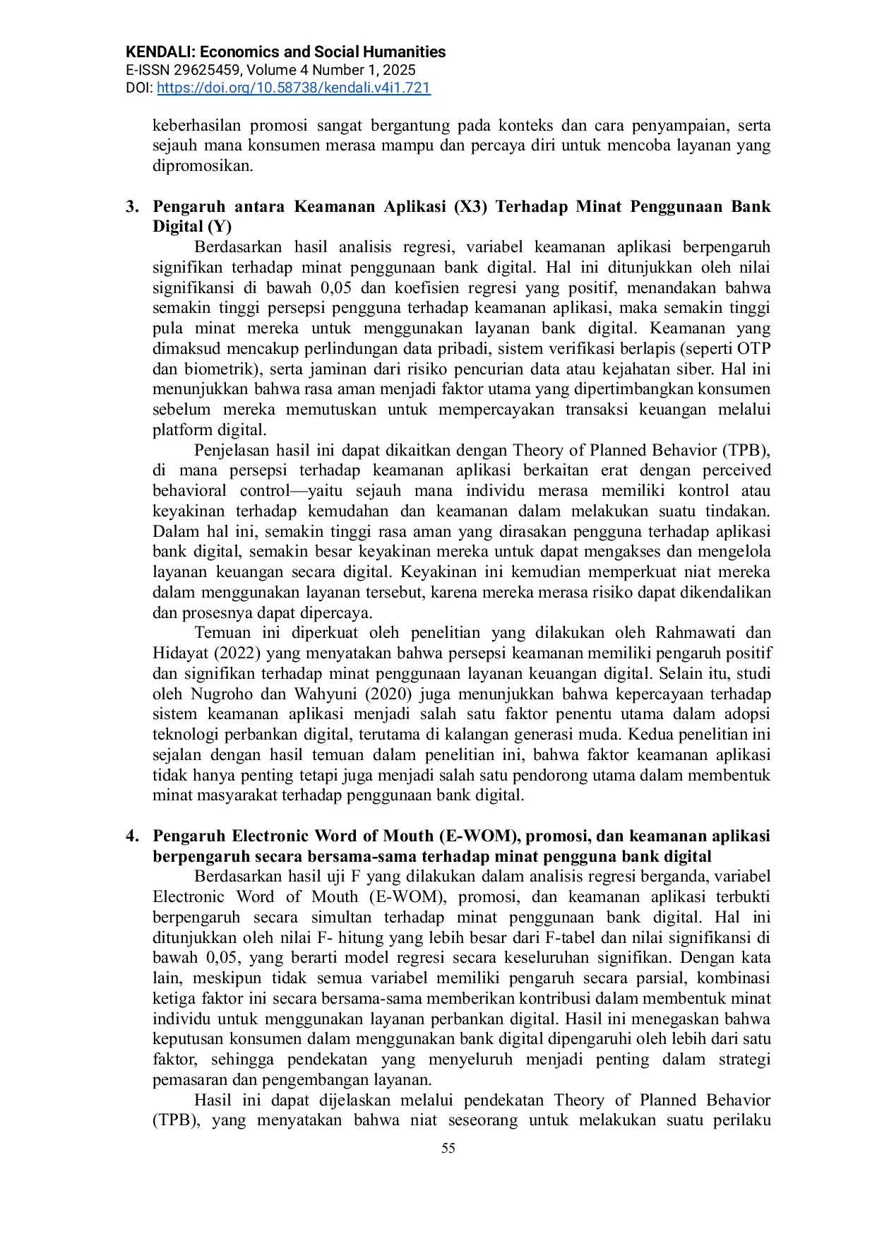JURIS Pengaruh Electronic Word Of Mouth E WOM Promosi Dan Keamanan Aplikasi Terhadap Minat Pengguna Bank Digital