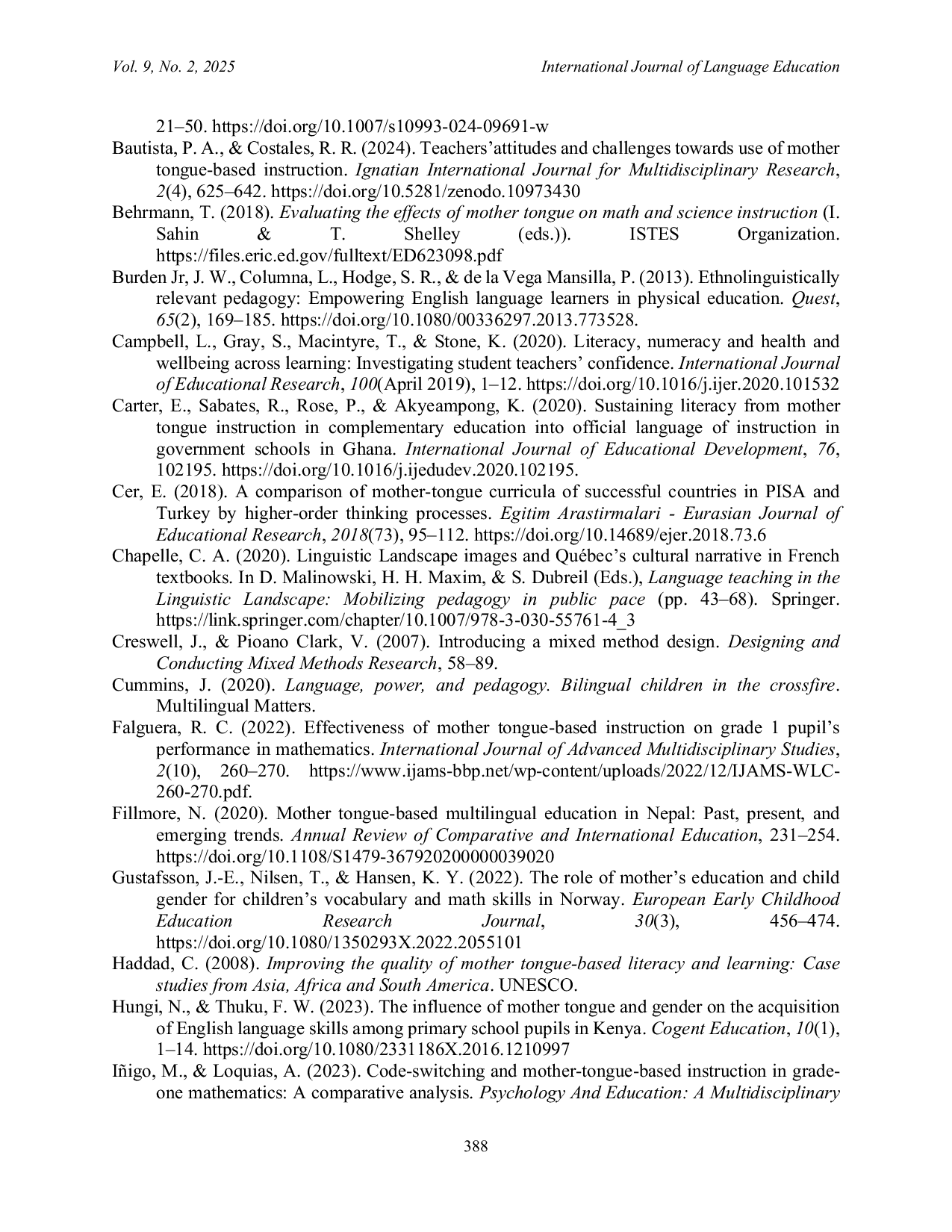 JURIS Adapting Mother Tongue Based Instructional Models to Address Gender Disparities in Literacy and Numeracy Skills