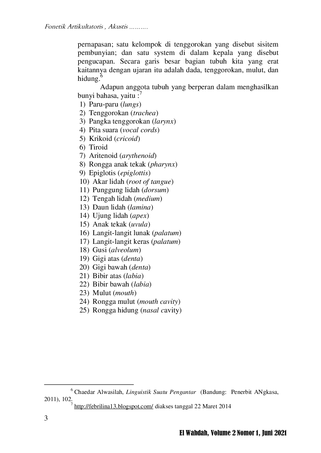 JURIS Fonetik Artikulatoris Akustis dan Auditoris serta Pengajarannya