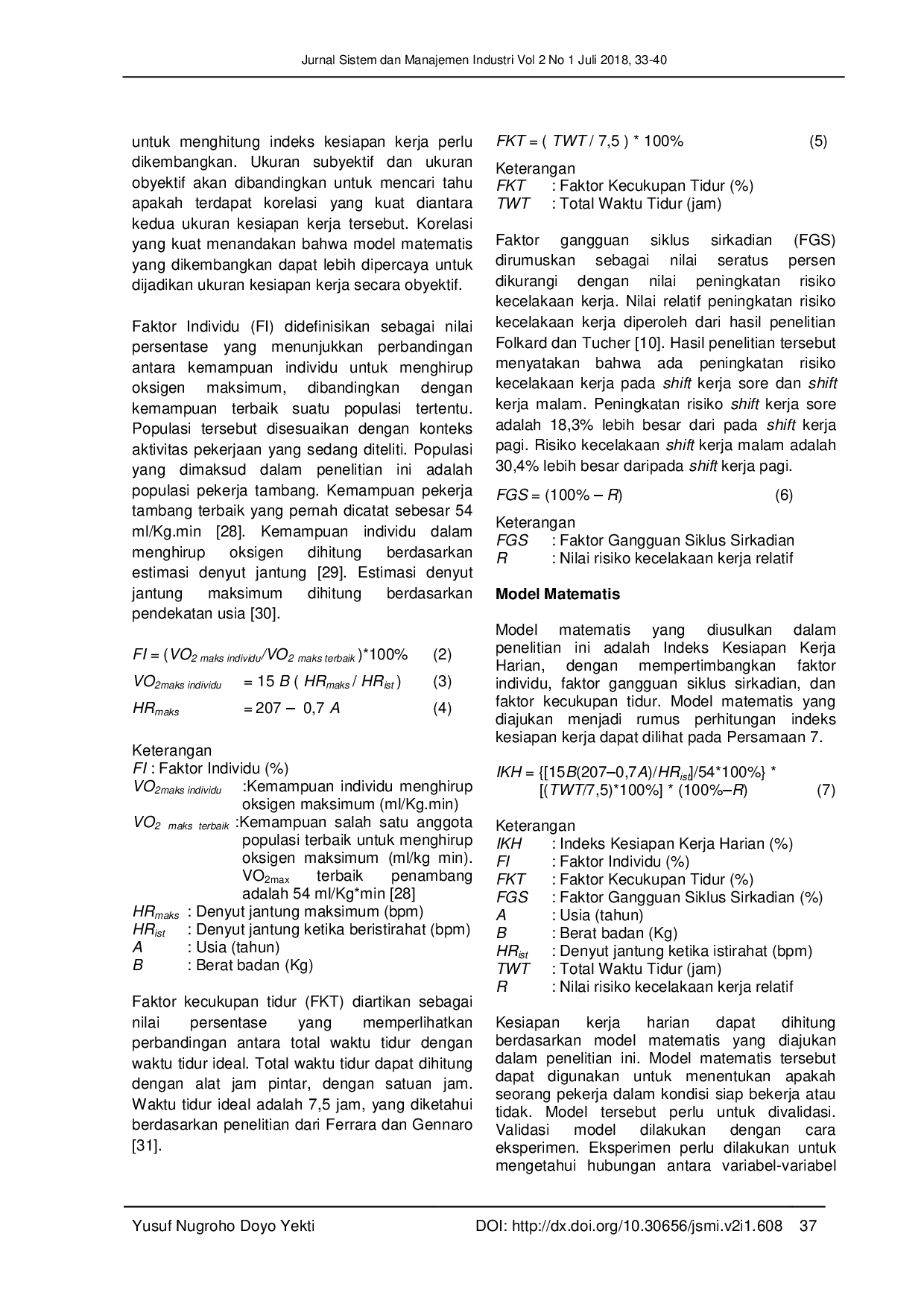 juris Studi Pendahuluan Untuk Pengembangan Indeks Kesiapan Kerja Harian