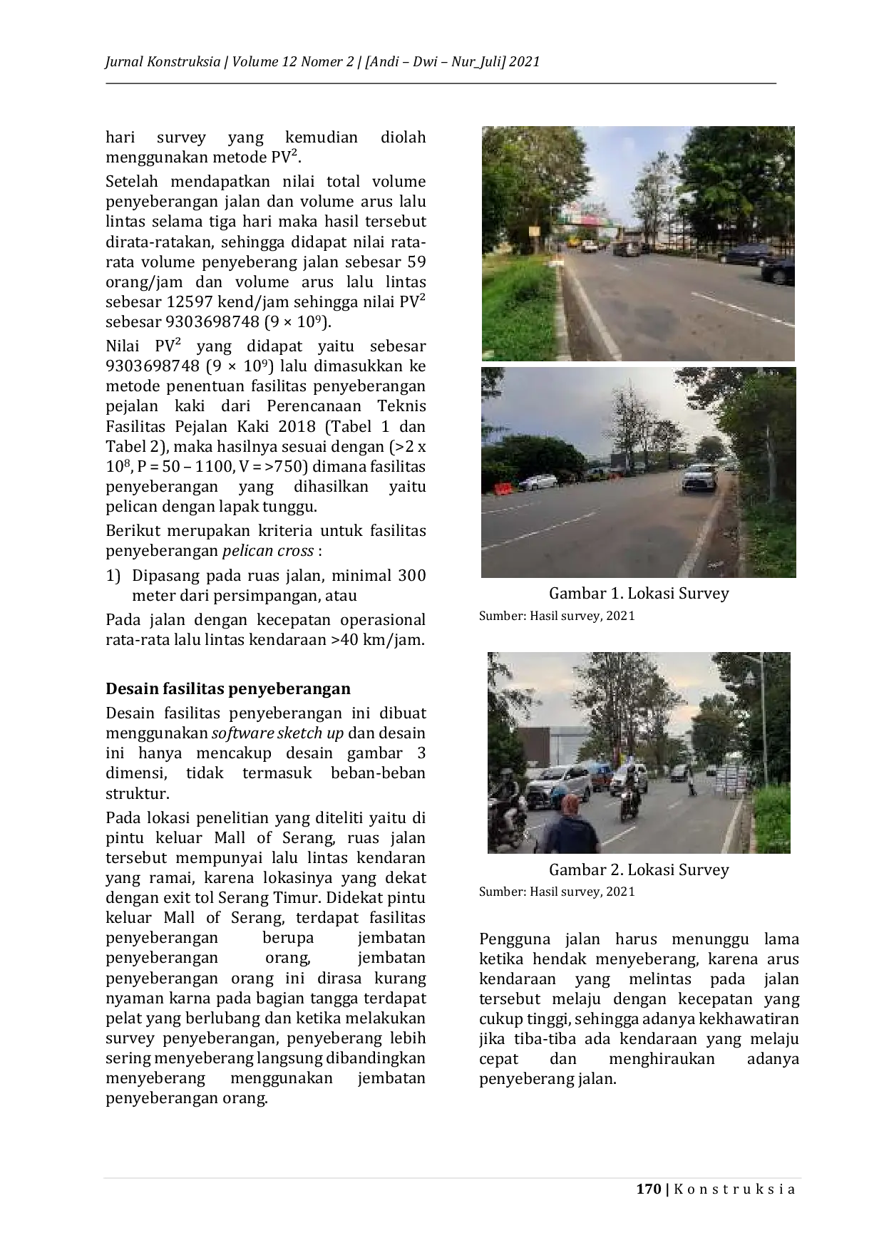 JURIS Kebutuhan Fasilitas Penyeberangan Jalan Di Pusat Perbelanjaan Modern Studi Kasus Mall Of Serang