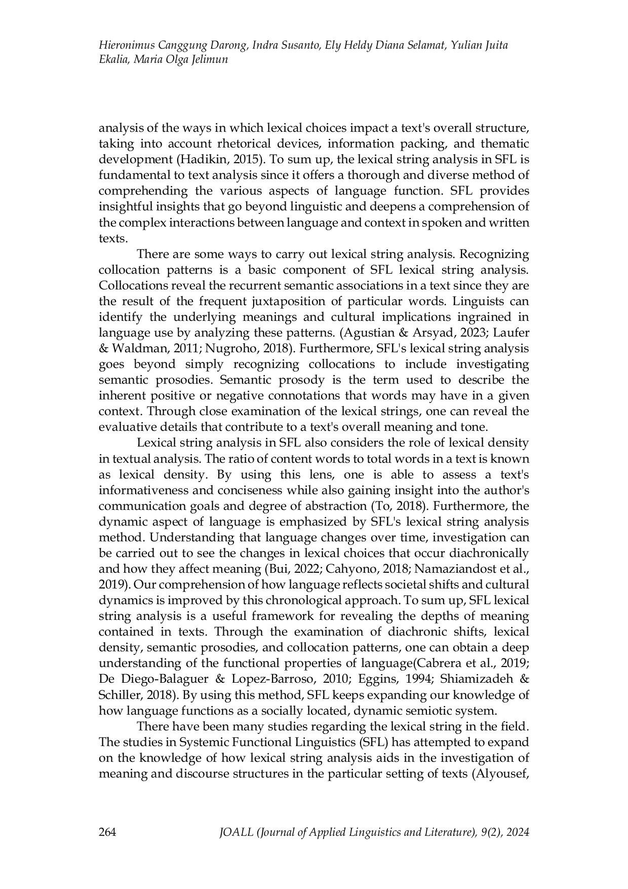 JURIS Lexical Strings in EFL Textbooks SFL Analysis and Teaching Implications