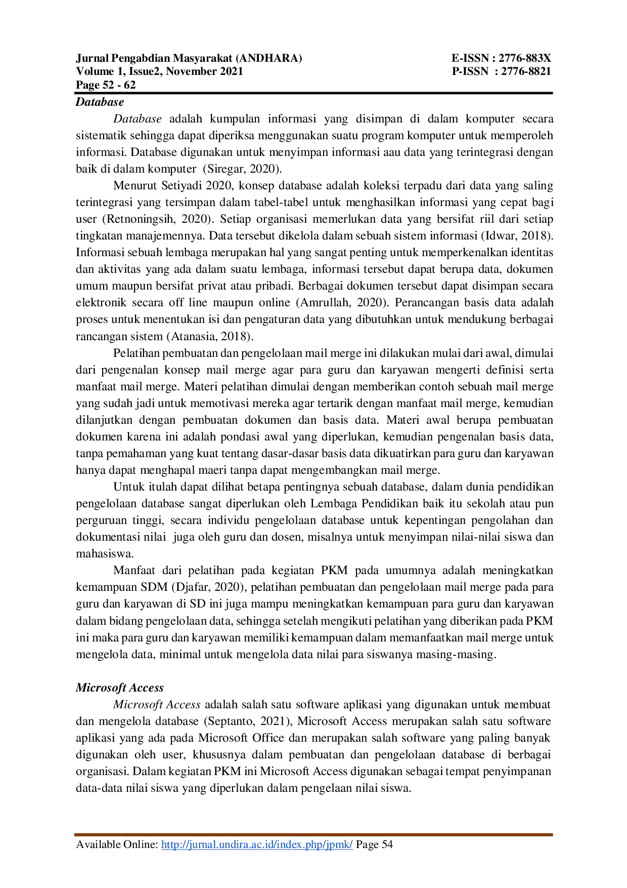 JURIS Pelatihan Pembuatan Dan Pengelolaan Mail Merge Untuk Para Guru dan Karyawan