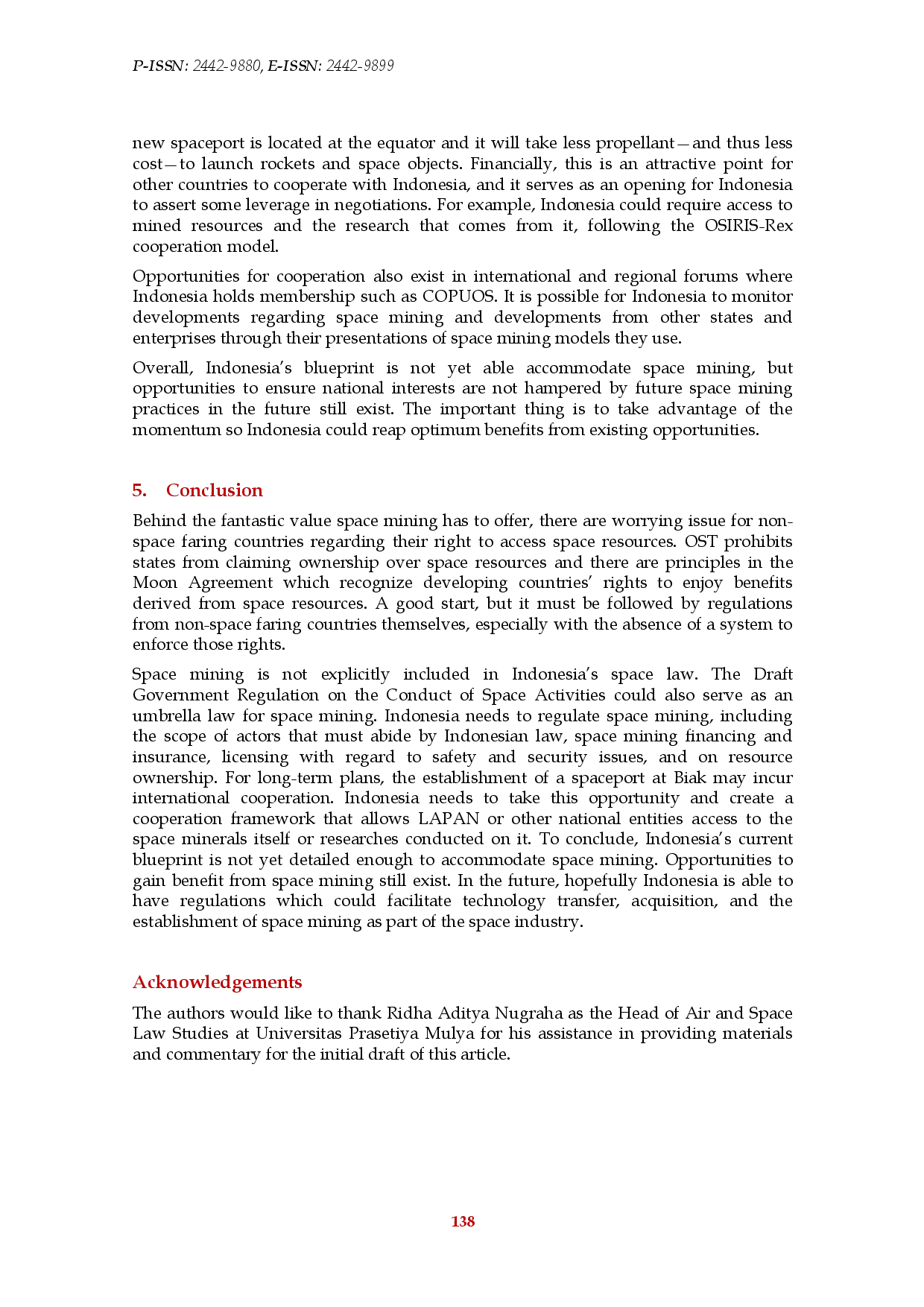juris The Space Rush Reviewing Indonesia s Space Law in Facing the Rise of Space Mining