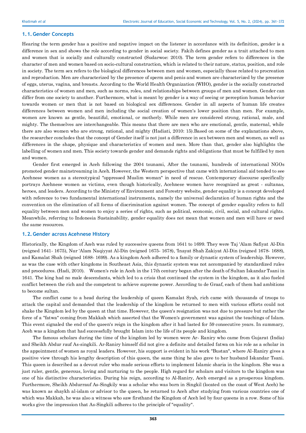 JURIS Perceptions of Traditional Dayah Z Generation Towards Aceh Heroines and Gender Equality Awareness