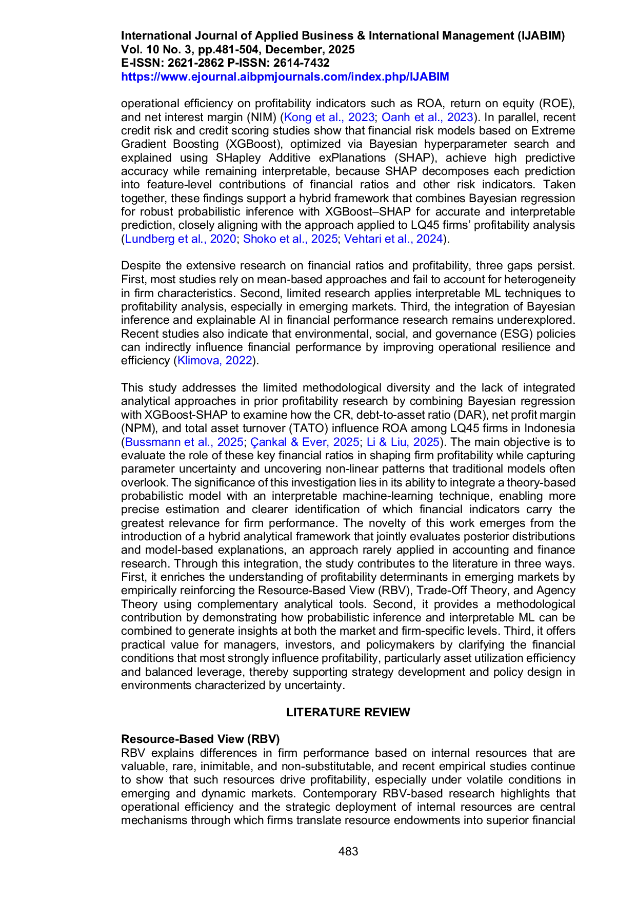 JURIS Hybrid Bayesian and Machine Learning for Profitability Prediction in LQ45 Firms