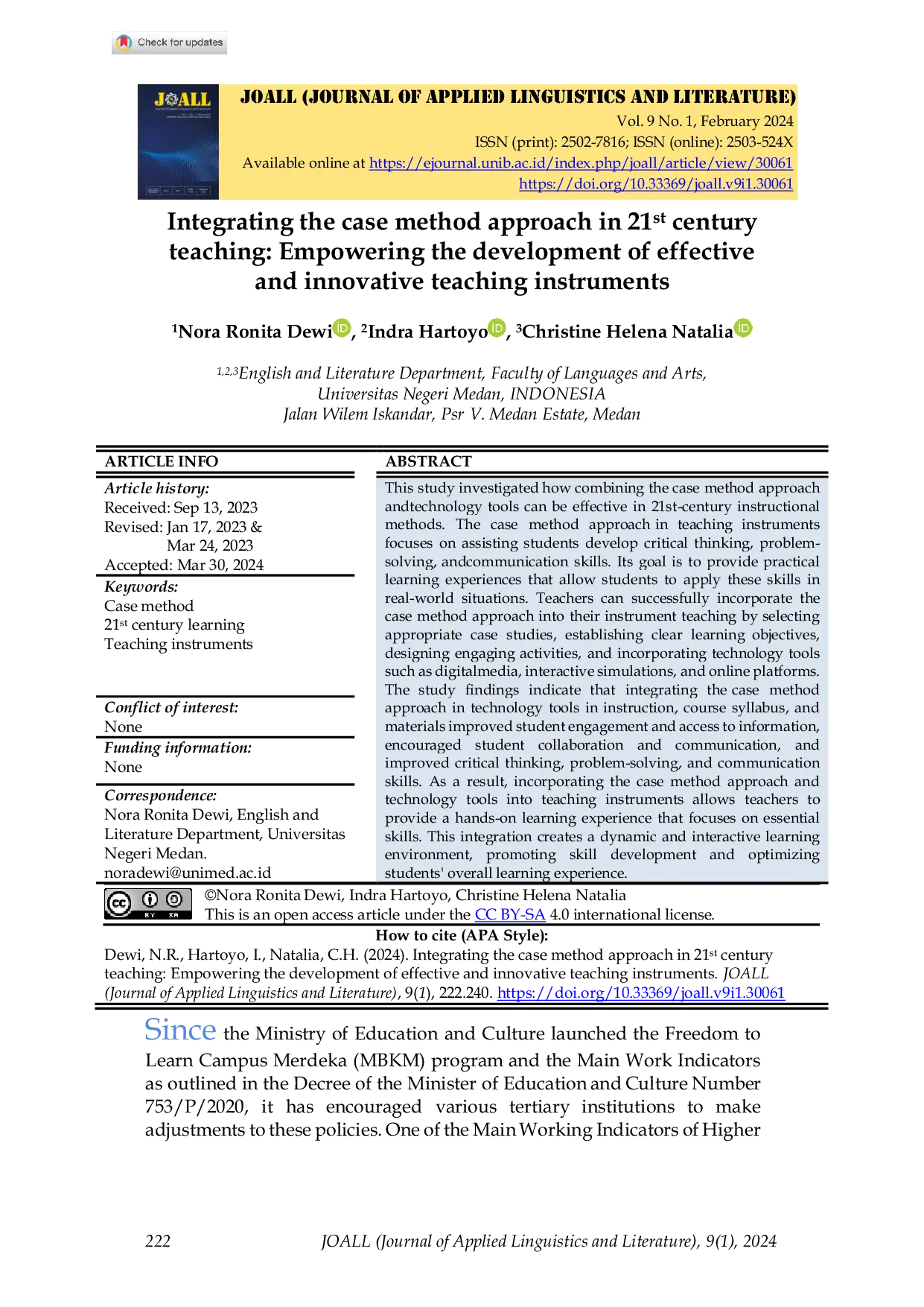 JURIS Integrating the case method approach in 21st century teaching Empowering the development of effective and innovative teaching instruments