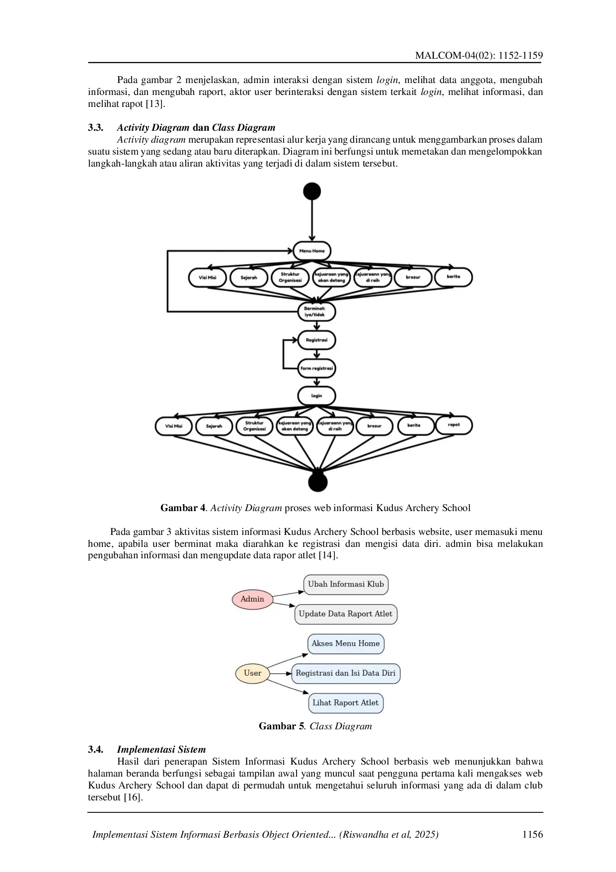 JURIS Implementasi Sistem Informasi Berbasis Object Oriented Analysis and Design untuk Mendukung Operasional Kudus Archery School