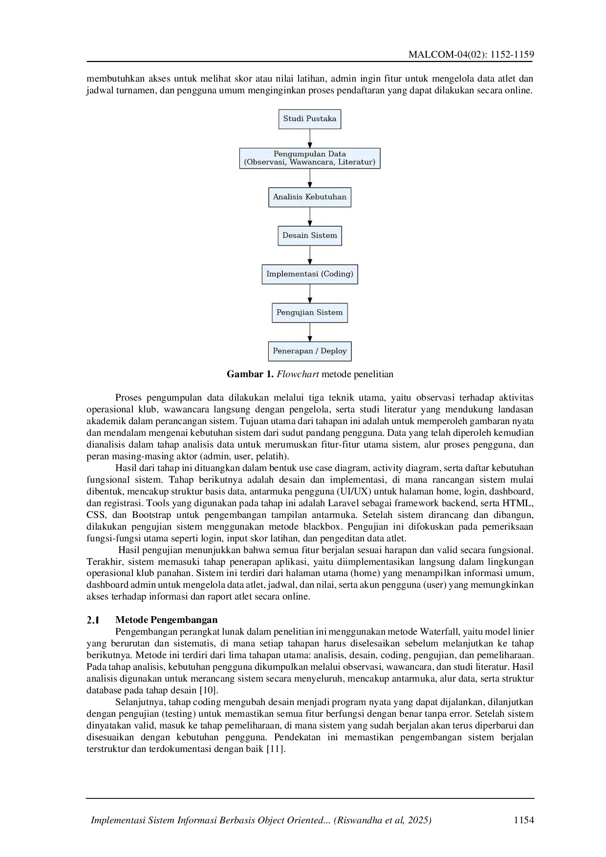 JURIS Implementasi Sistem Informasi Berbasis Object Oriented Analysis and Design untuk Mendukung Operasional Kudus Archery School