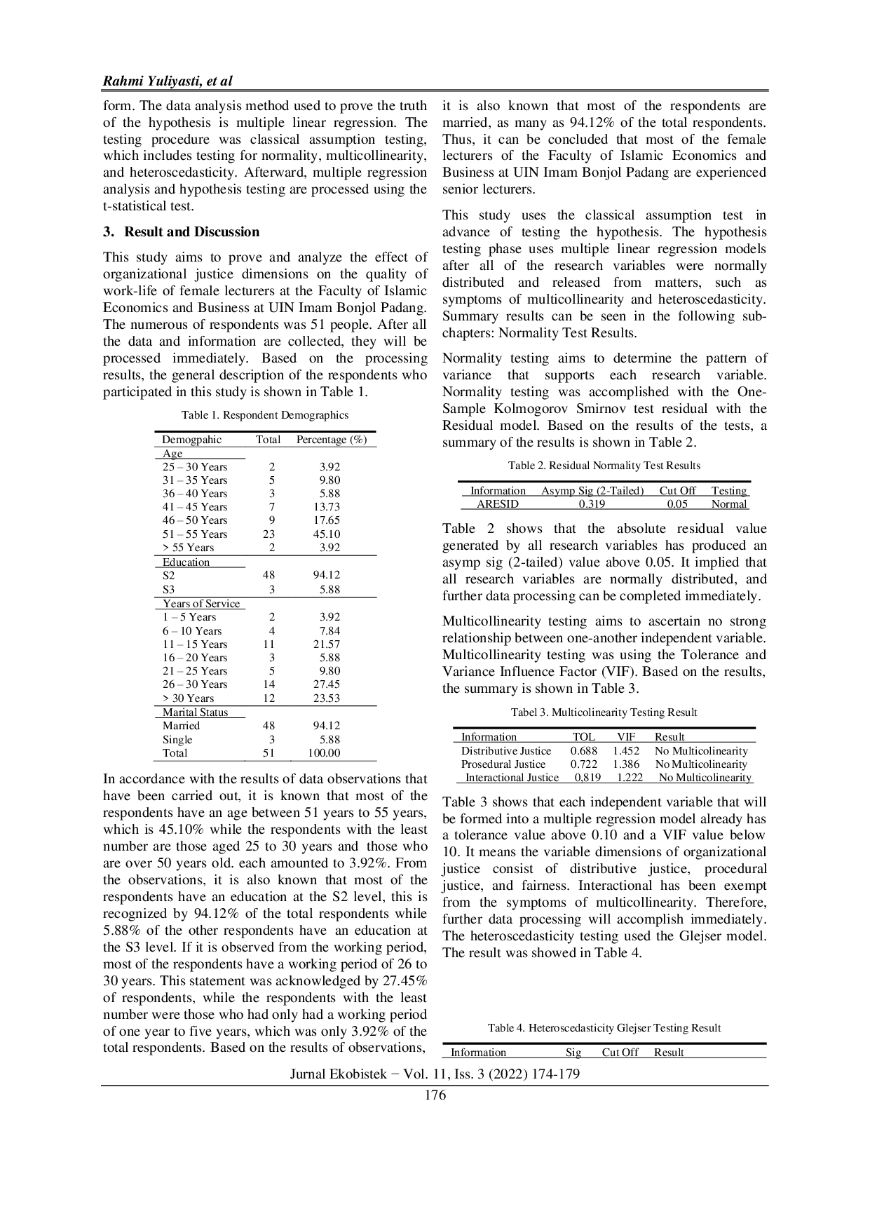 JURIS The Impact of Organizational Justice Dimensions on the Quality of Work Life During the COVID 19 Pandemic