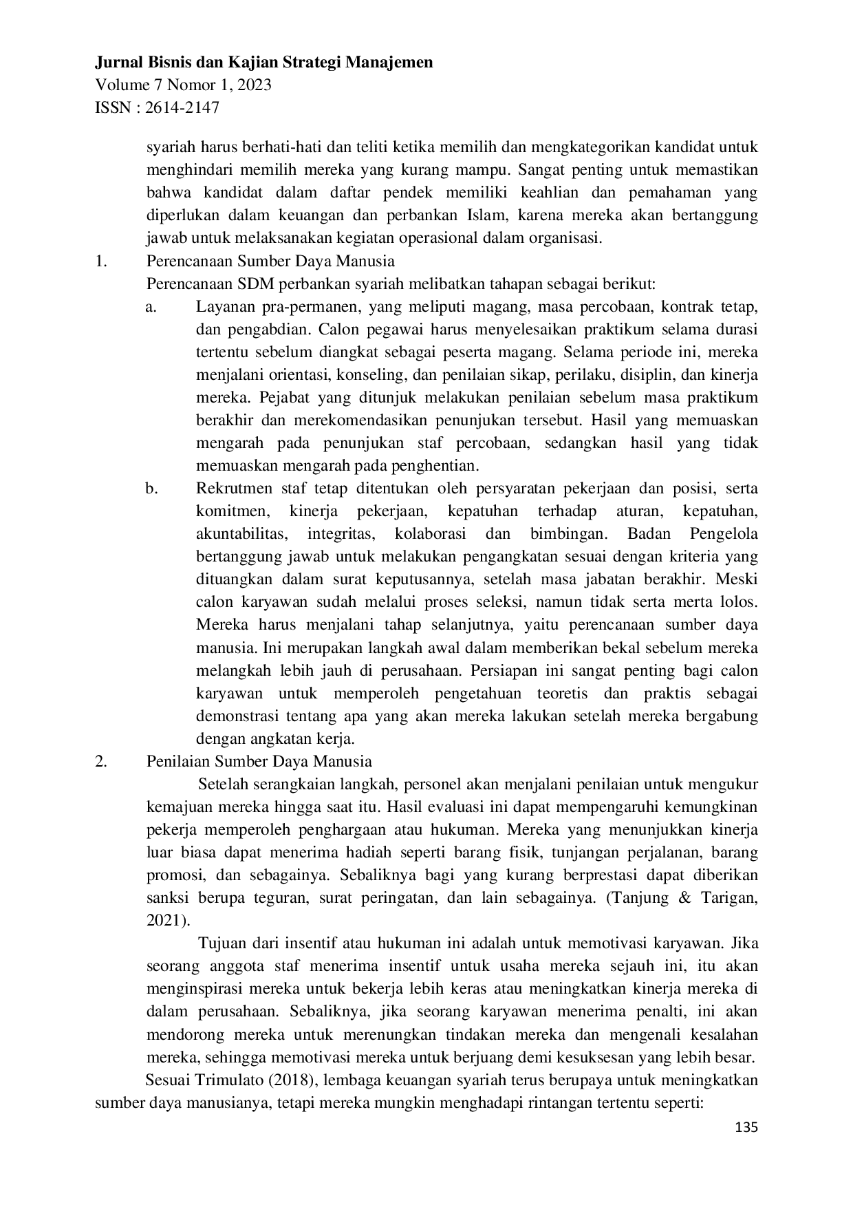 JURIS Peningkatan Standar Perbankan Syariah Melalui Pendekatan Manajemen Sumber Daya Manusia MSDM