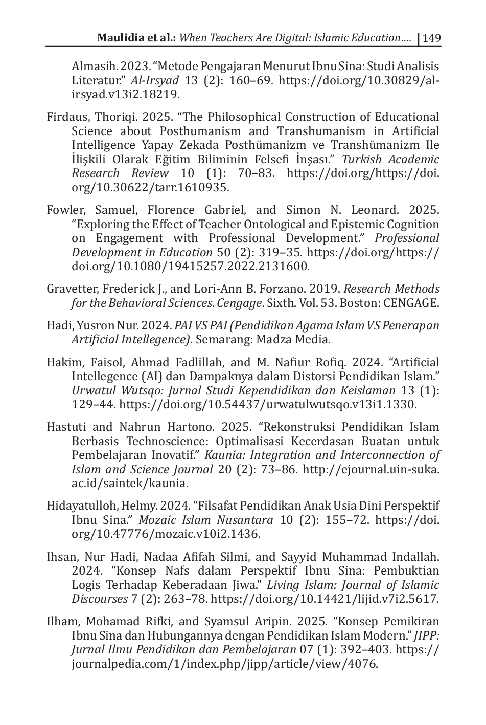 JURIS When Teachers Are Digital Islamic Education Artificial Intelligence and Ibn SnA s Anxiety