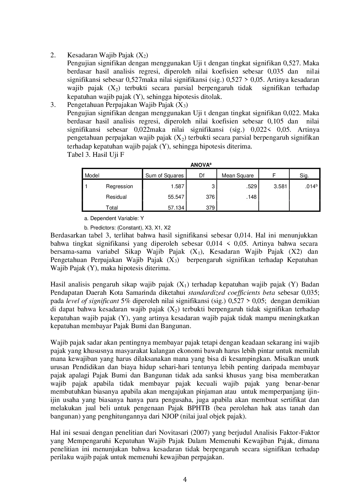 JURIS Faktor Yang Mempengaruhi Kepatuhan Wajib Pajak Bumi Dan Bangunan Perdesaan Dan Perkotaan PBB P2 Di Kota Samarinda