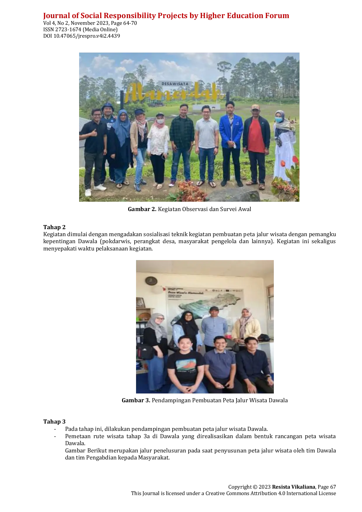 JURIS Peningkatan Daya Saing Desa Wisata Alam Endah melalui Pendampingan Pembuatan Peta Jalur Wisata