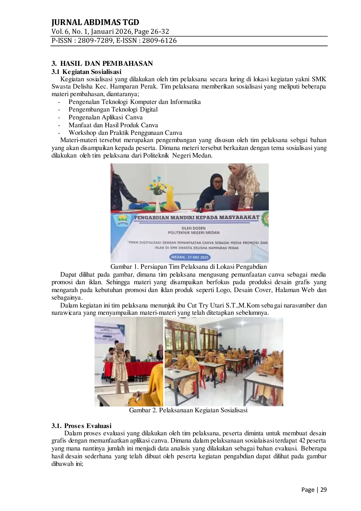 JURIS Dampak Penerapan Digitalisasi Penggunaan Aplikasi Canva di SMK Swasta Delisha Kecamatan Hamparan Perak