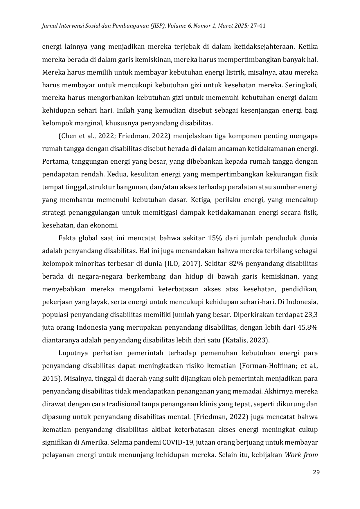 JURIS Luputnya Kepentingan Penyandang Disabilitas Dalam Pembuatan Kebijakan Energi Upaya Reformatif untuk Mencapai Energi yang Inklusif