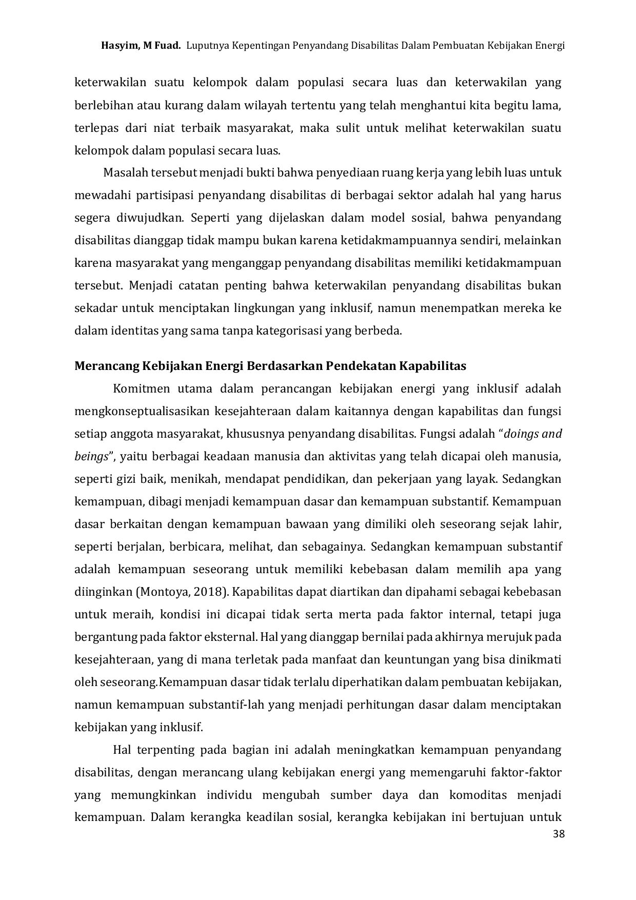 JURIS Luputnya Kepentingan Penyandang Disabilitas Dalam Pembuatan Kebijakan Energi Upaya Reformatif untuk Mencapai Energi yang Inklusif