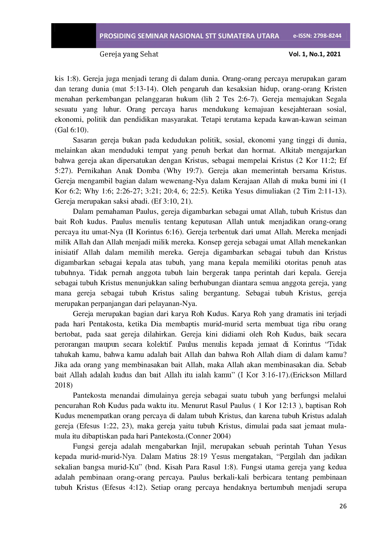 JURIS Gereja dan Entrepreneurship Peran Gereja dalam Ketahanan Ekonomi Jemaat pada Masa Pandemi Covid 19