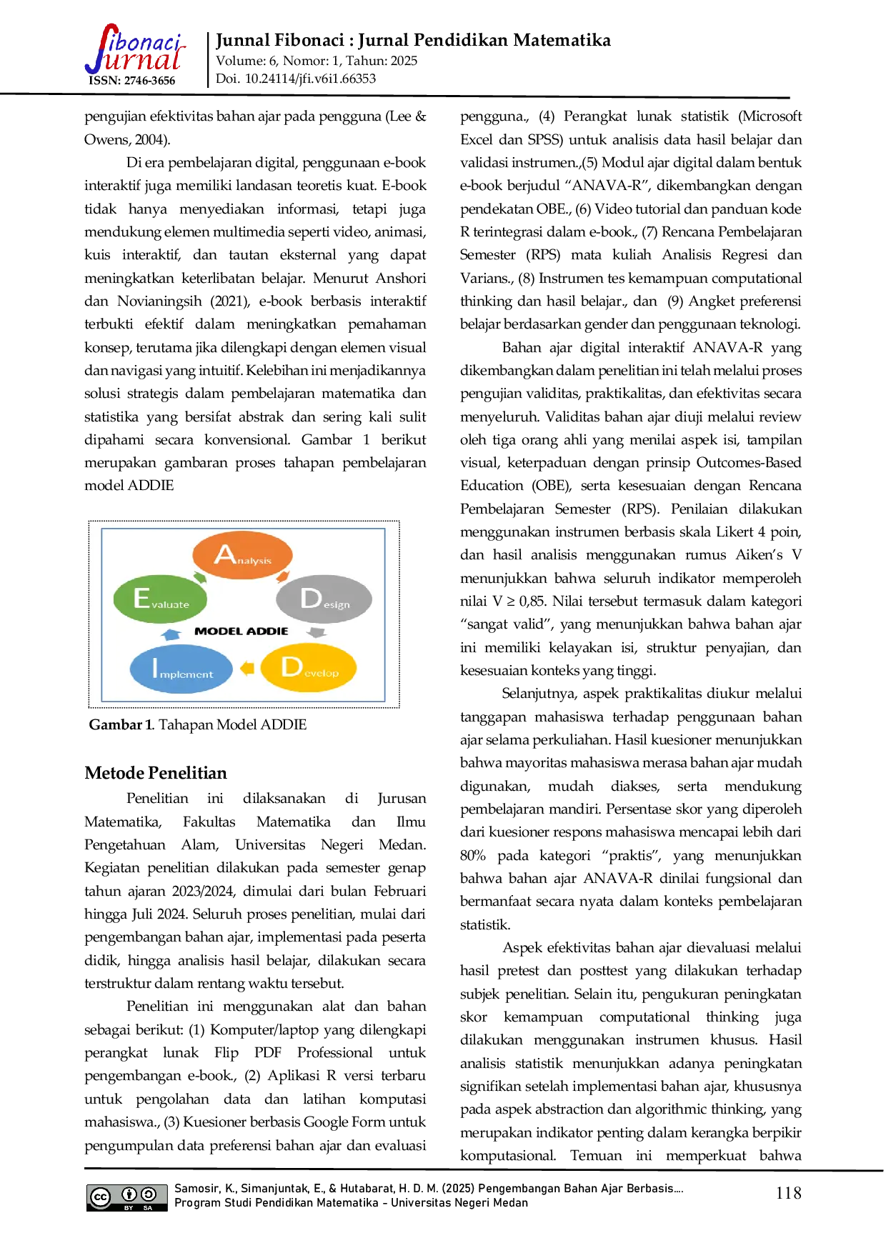 JURIS Pengembangan Bahan Ajar Berbasis Aplikasi R Dalam Penerapan OBE Untuk Meningkatkan Kemampuan Computational Thinking Berdasarkan Gender