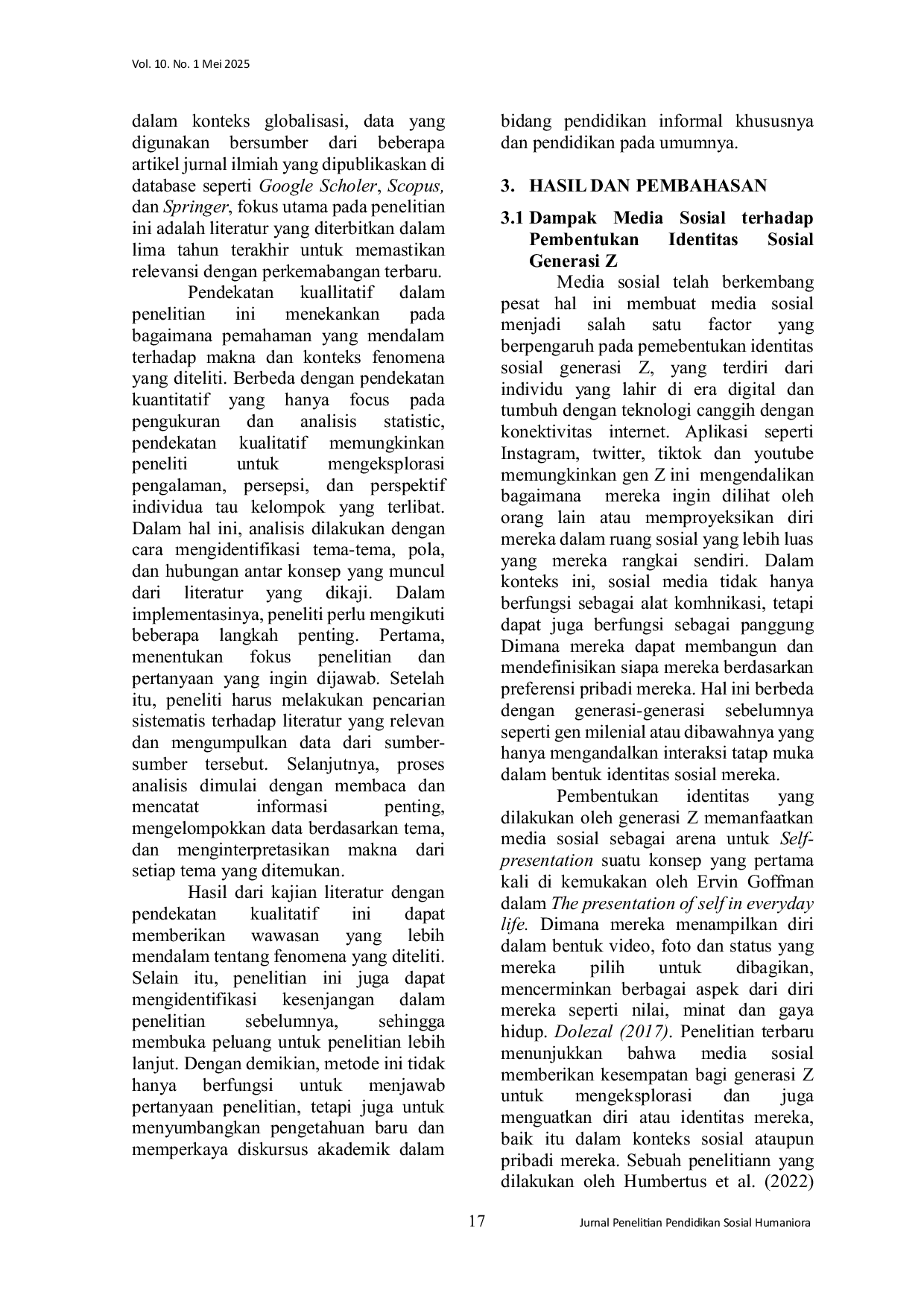 JURIS Perubahan Paradigma Interaksi Sosial Generasi Z dalam Konteks Globalisasi