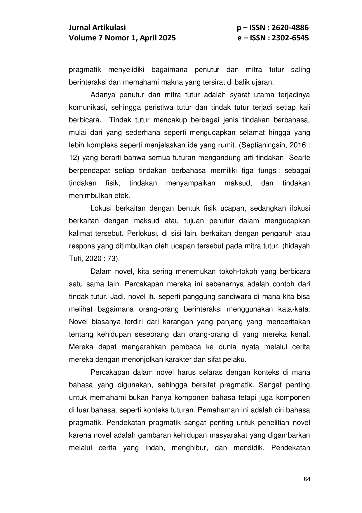 JURIS Analisis Tindak Tutur Dalam Novel Karavansara Karya Rio Johan