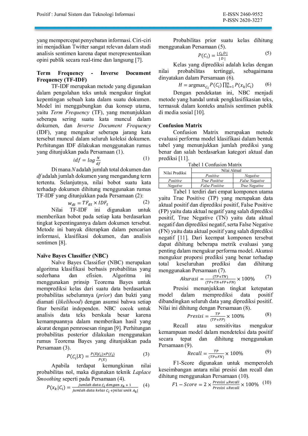 JURIS Persepsi Publik Terhadap Perpindahan Ibu Kota Ke Ikn Berdasarkan Analisis Sentimen X Menggunakan Na ve Bayes Classifier