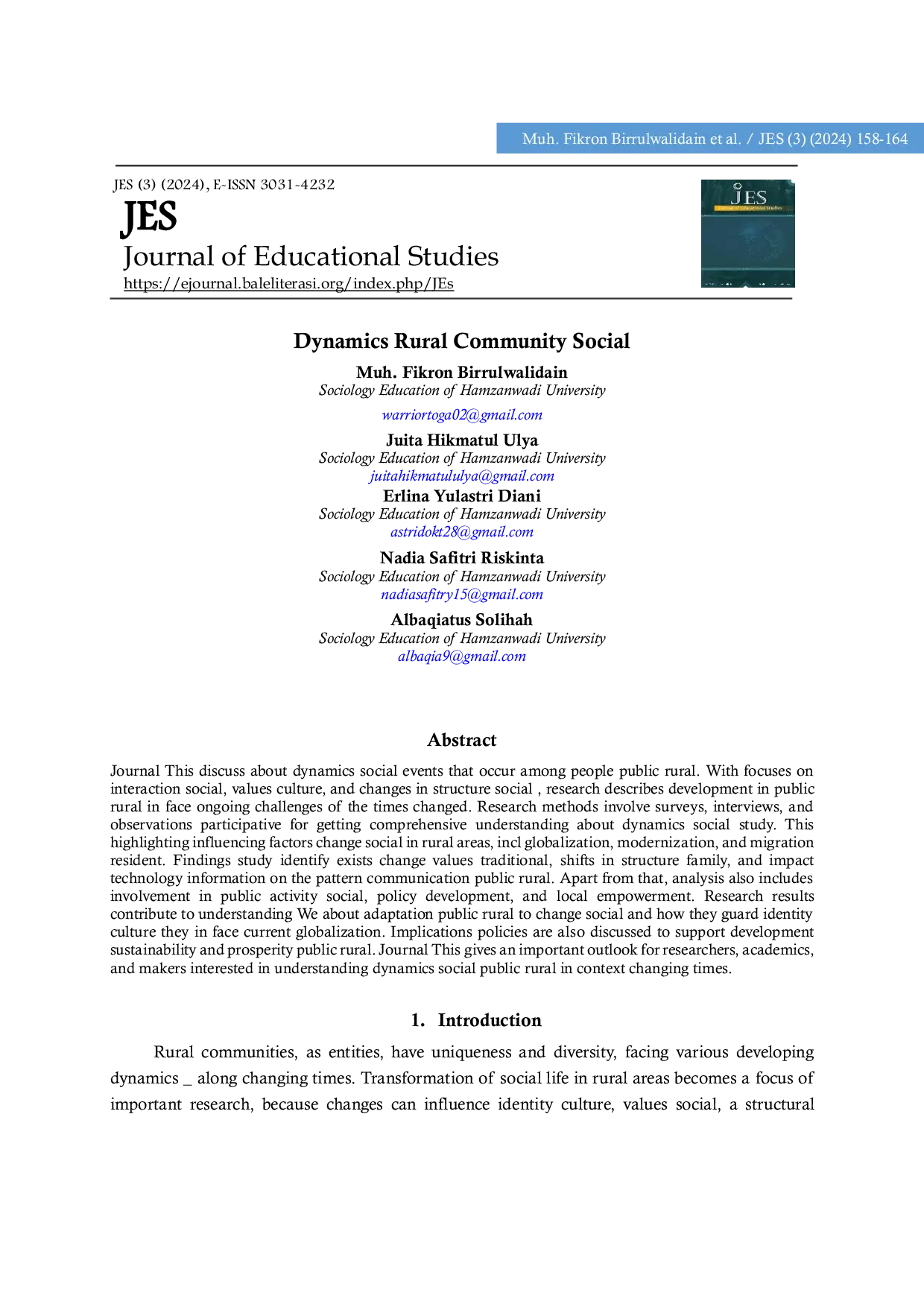 JURIS Dynamics Rural Community Social