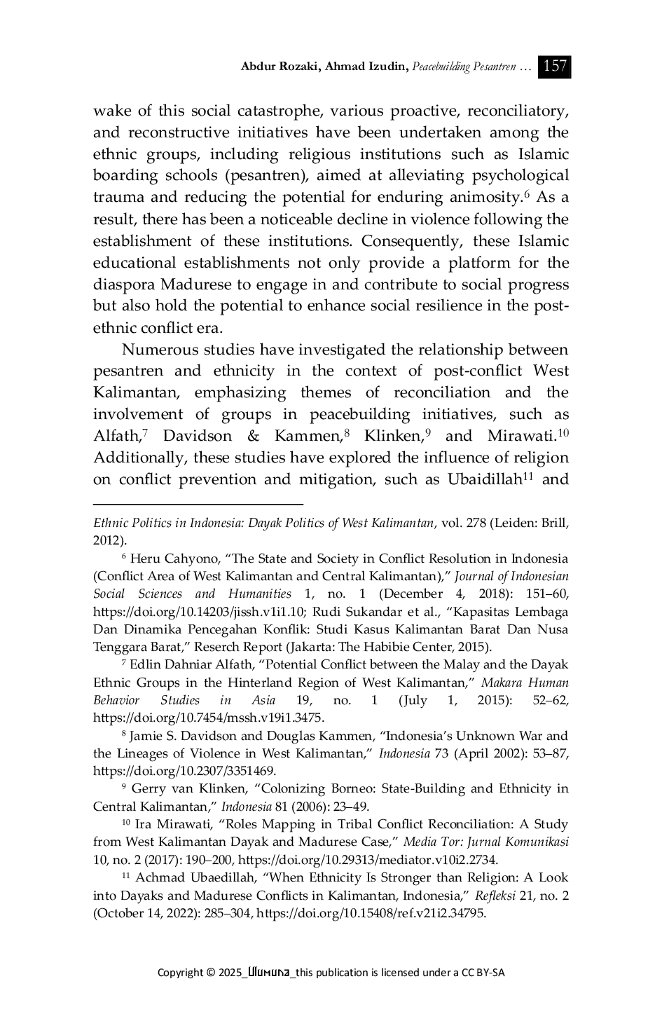 JURIS Peacebuilding Pesantren The Study of Madurese Diaspora in Reinforcing Social Resilience in Post ethnic Conflicts West Kalimantan Indonesia