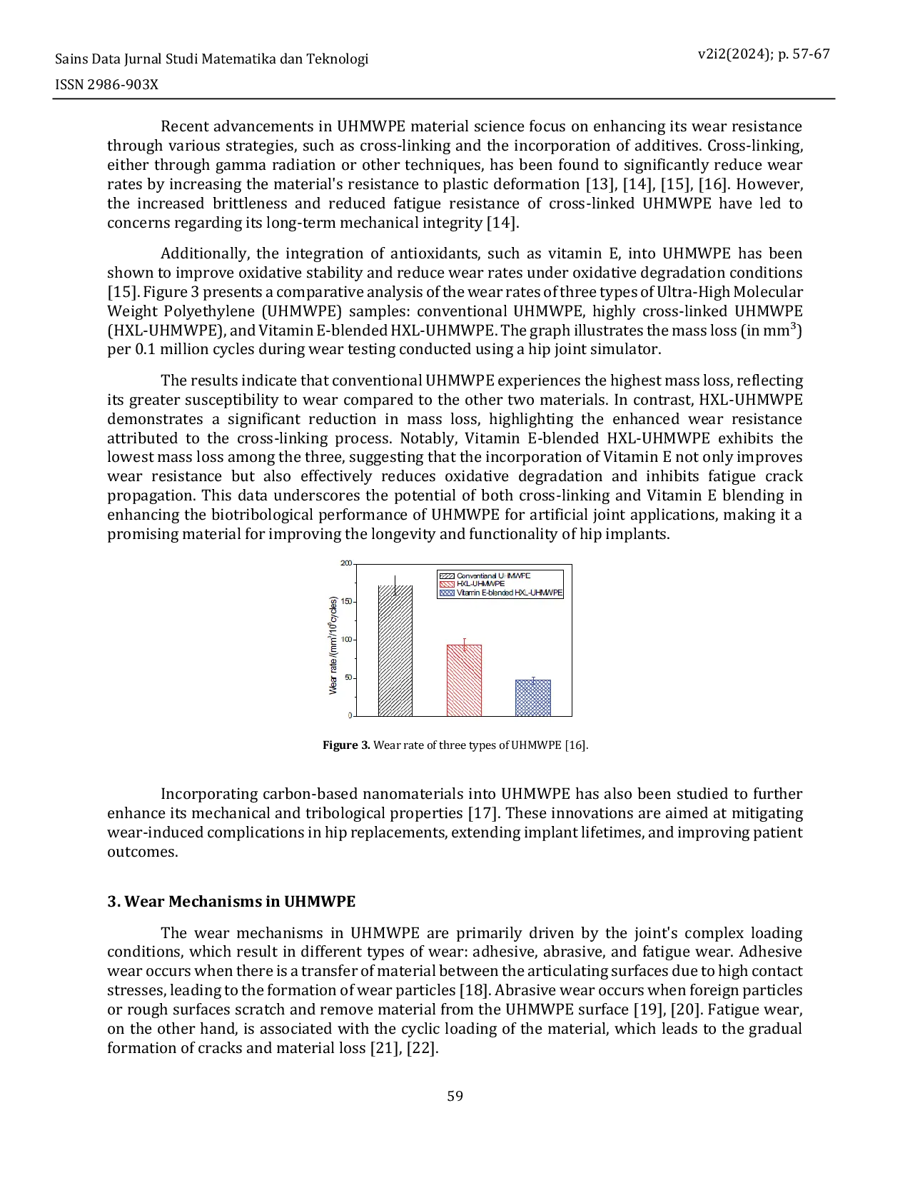 JURIS Analysis of Wear in UHMWPE Artificial Hip Joint Using Finite Element Method A Review