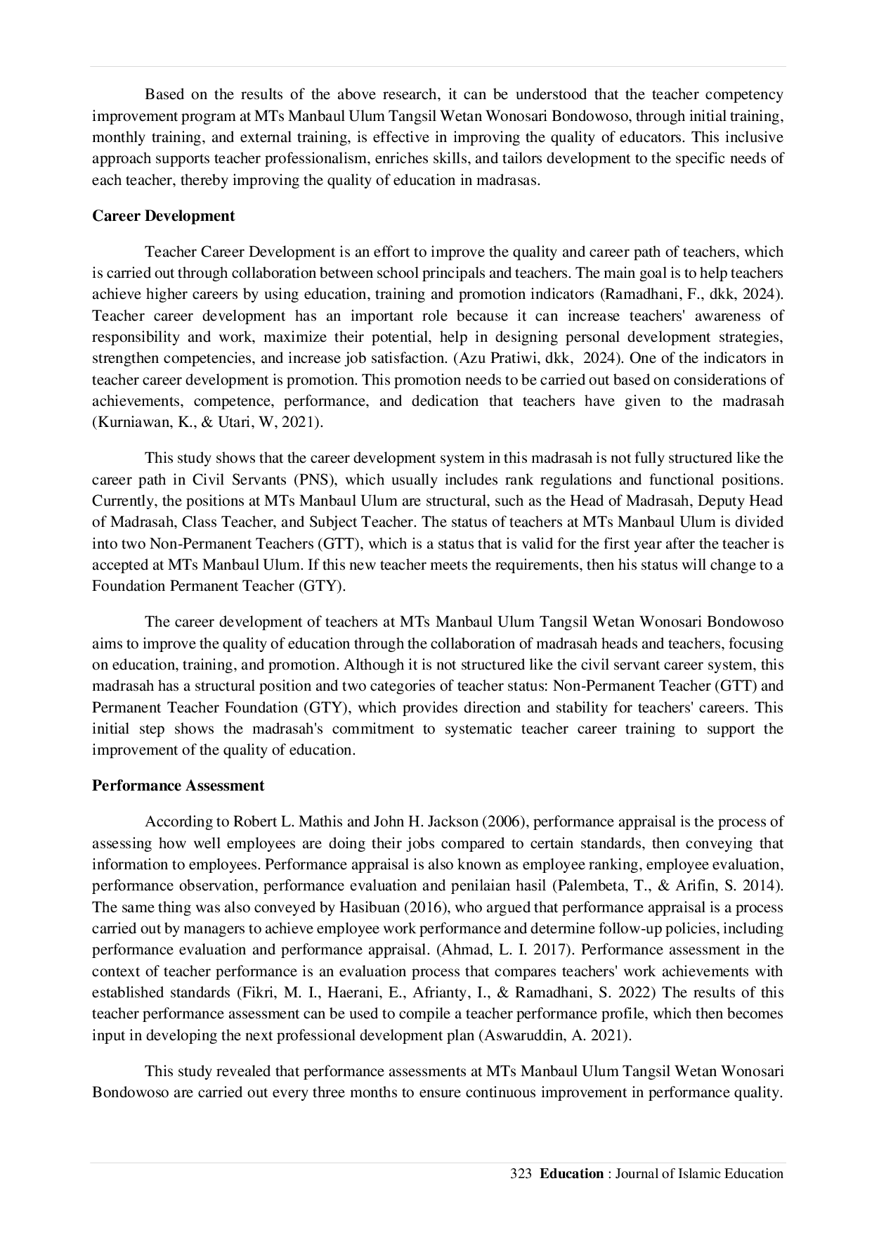 JURIS Human Resource Management at Mts Manbaul Ulum Tangsil Wetan Wonosari Bondowoso