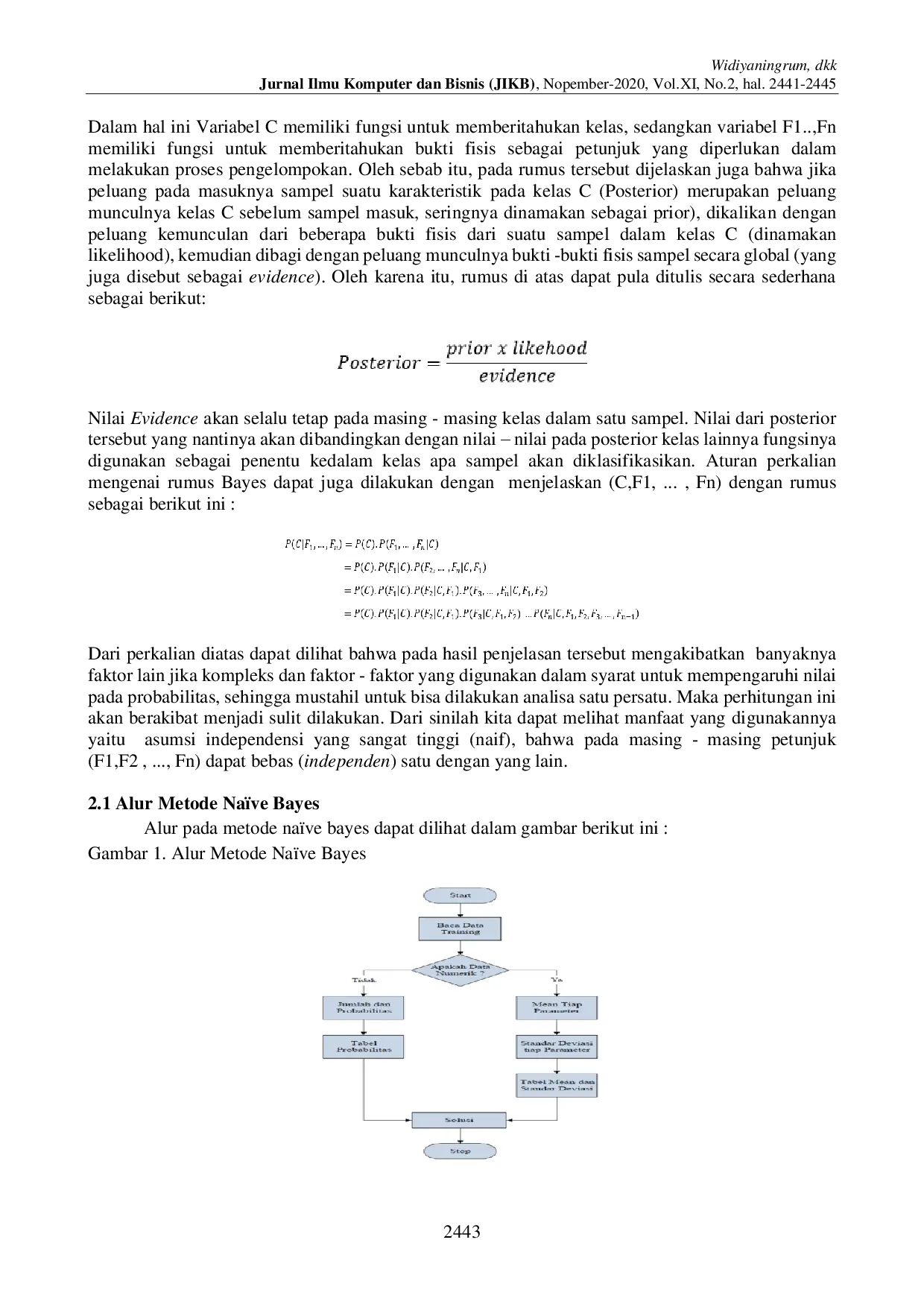 juris Algoritma Naive Bayes Untuk Menentukan Kelayakan Perpanjangan Kontrak Pada PT Gemilang