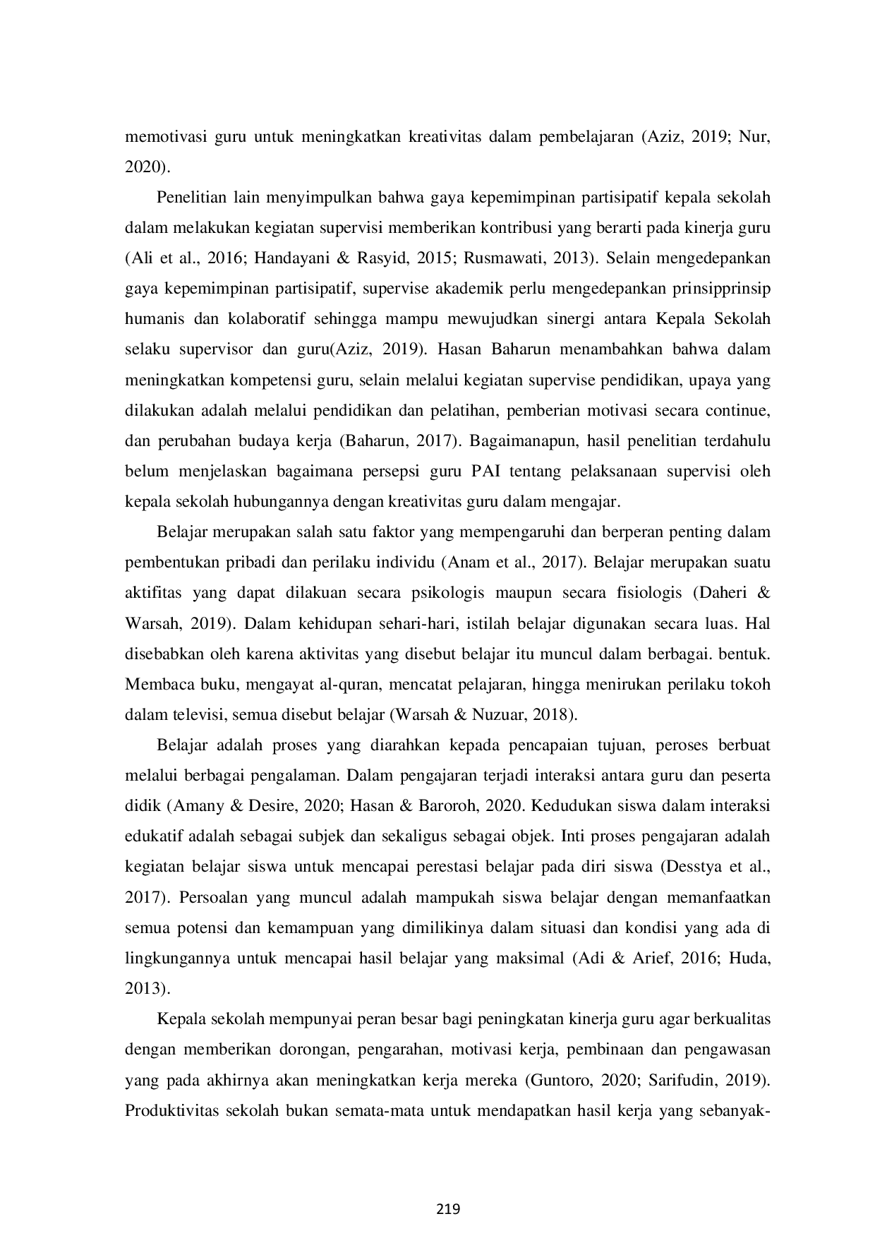 JURIS KEPALA SEKOLAH SEBAGAI MOTIVATOR Upaya Meningkatkan Kinerja Guru di Mts N 01 Kepahiang