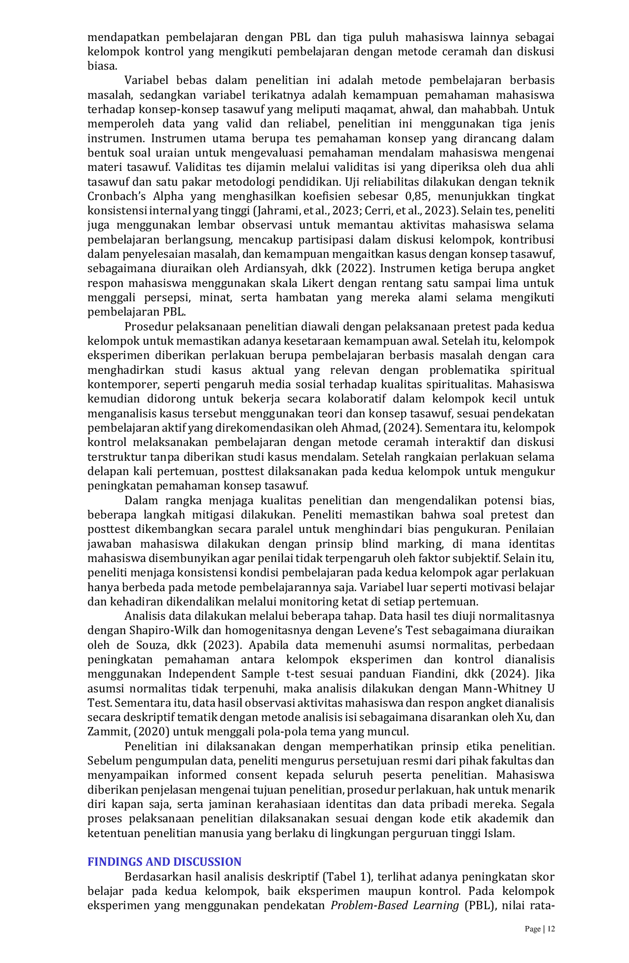 JURIS PENGARUH METODE PEMBELAJARAN BERBASIS MASALAH PBL TERHADAP KEMAMPUAN PEMAHAMAN KONSEP TASAWUF MAHASISWA PAI UNIVERSITAS SUNAN GIRI SURABAYA Pengaruh Problem Based Learning Terhadap Pemahaman Konsep