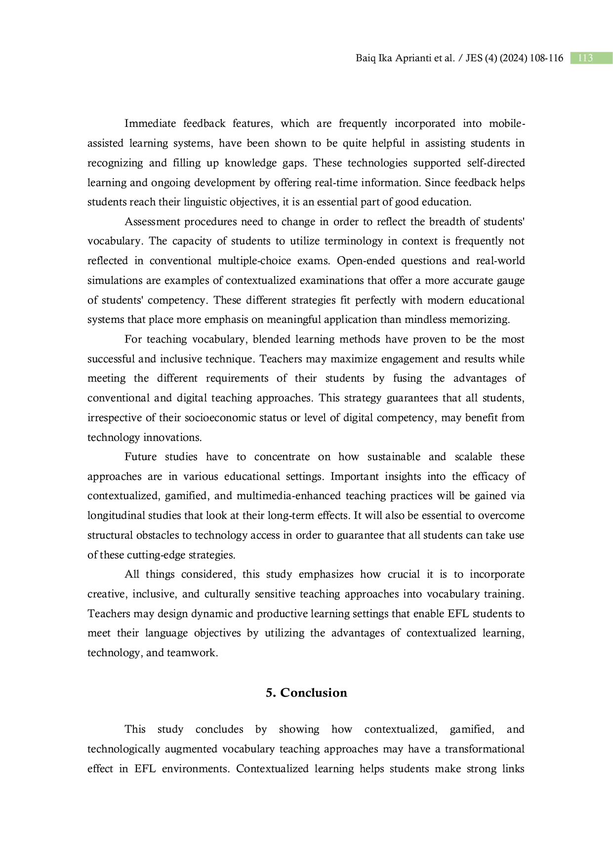 JURIS Improving Vocabulary Acquisition Technology Integrated Gamified and Contextualized Approaches in EFL Learning